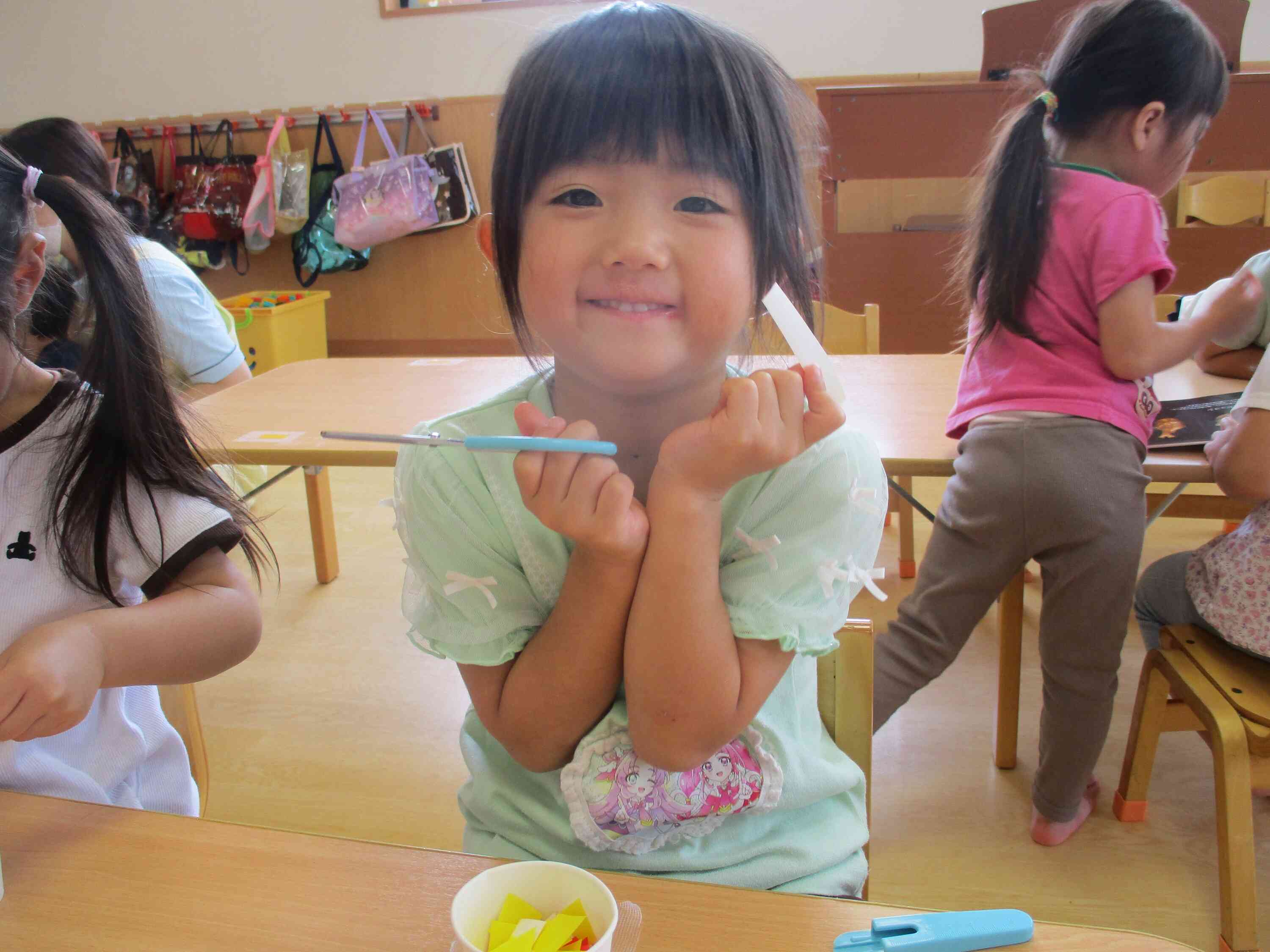 かき氷の製作活動！　～りす組３歳児～