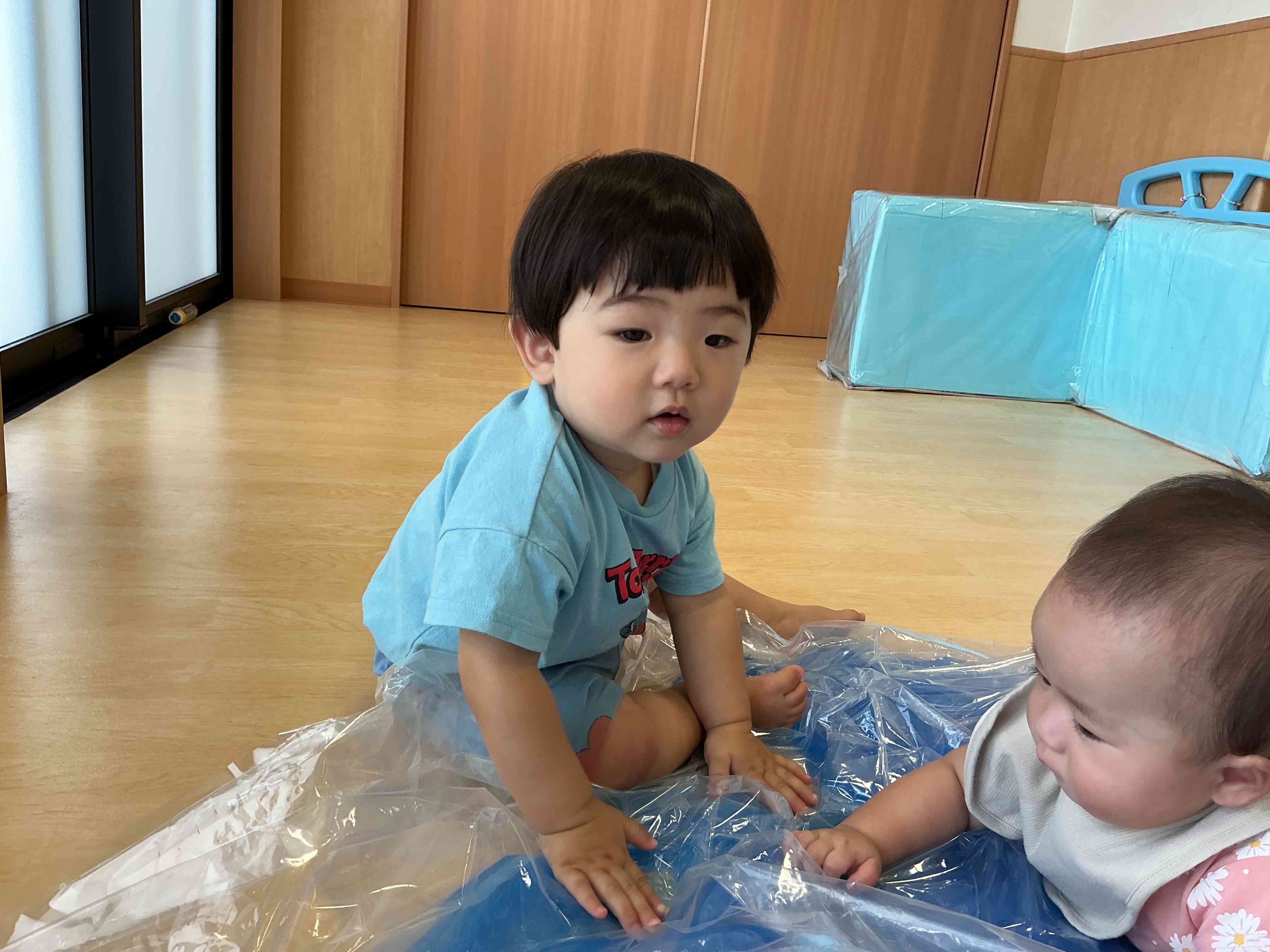 センサリーマット〜0歳児ひよこ組〜