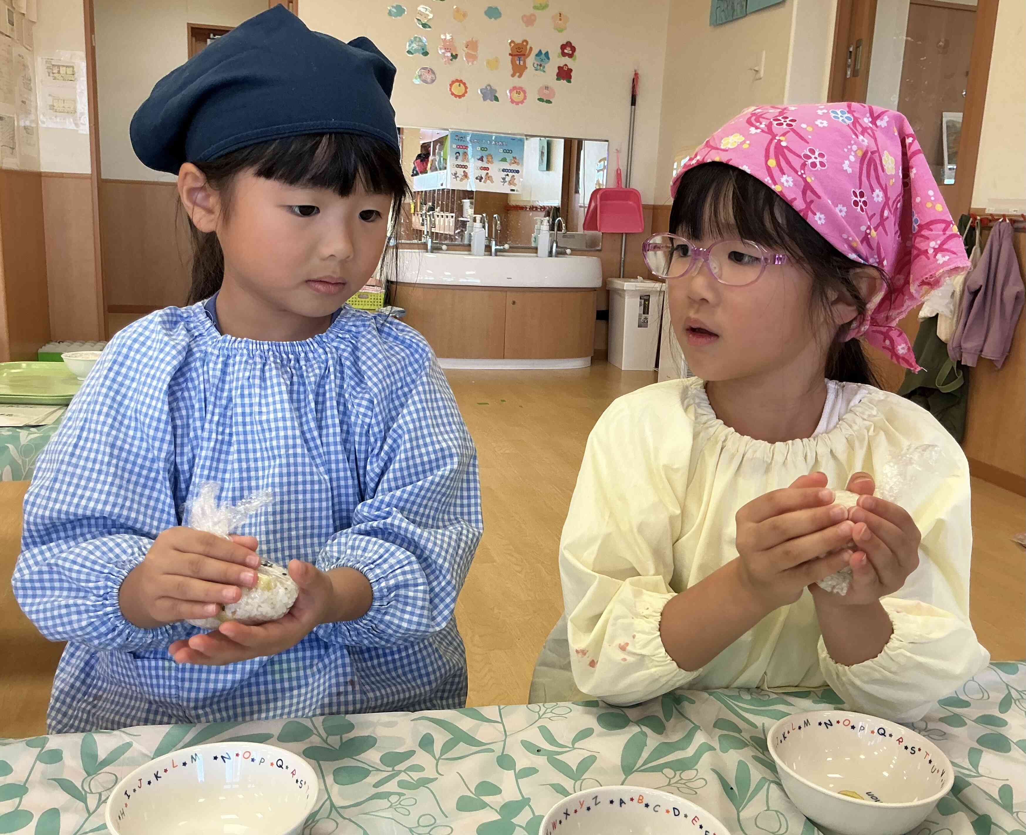 上手に握れたよ！
