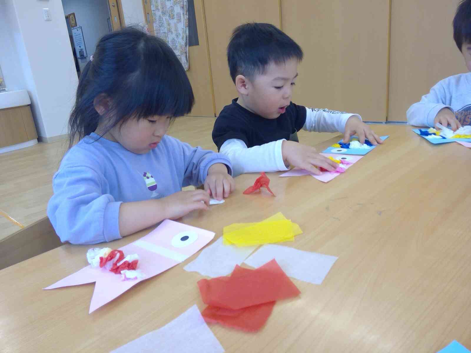 こいのぼりも作ったよ！