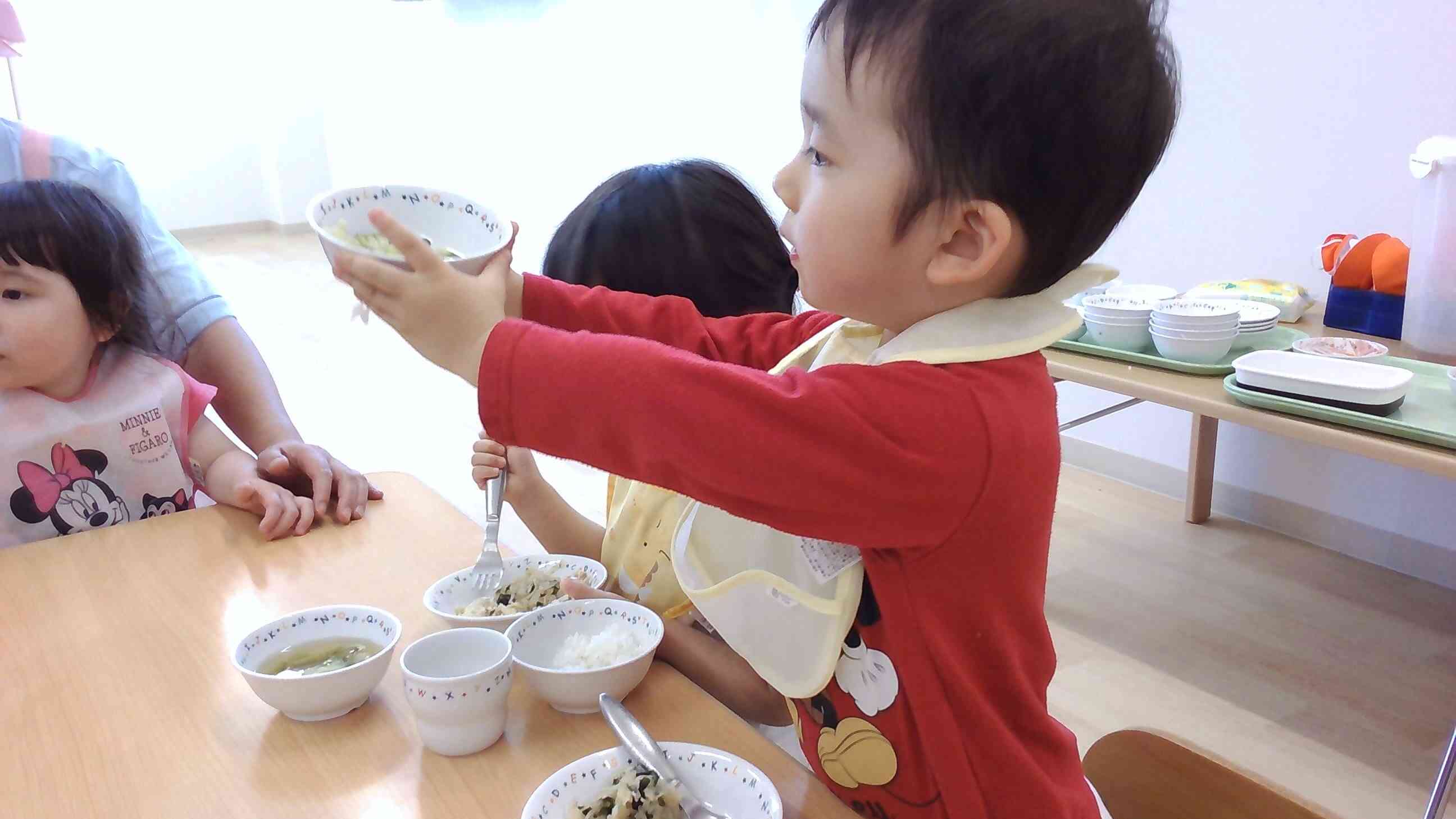 スープ全部飲んだよ!
