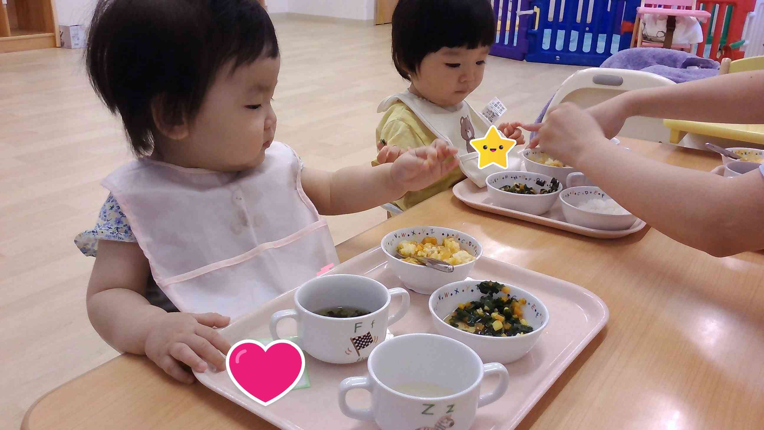６月18日の給食（ひよこ組・０歳児）