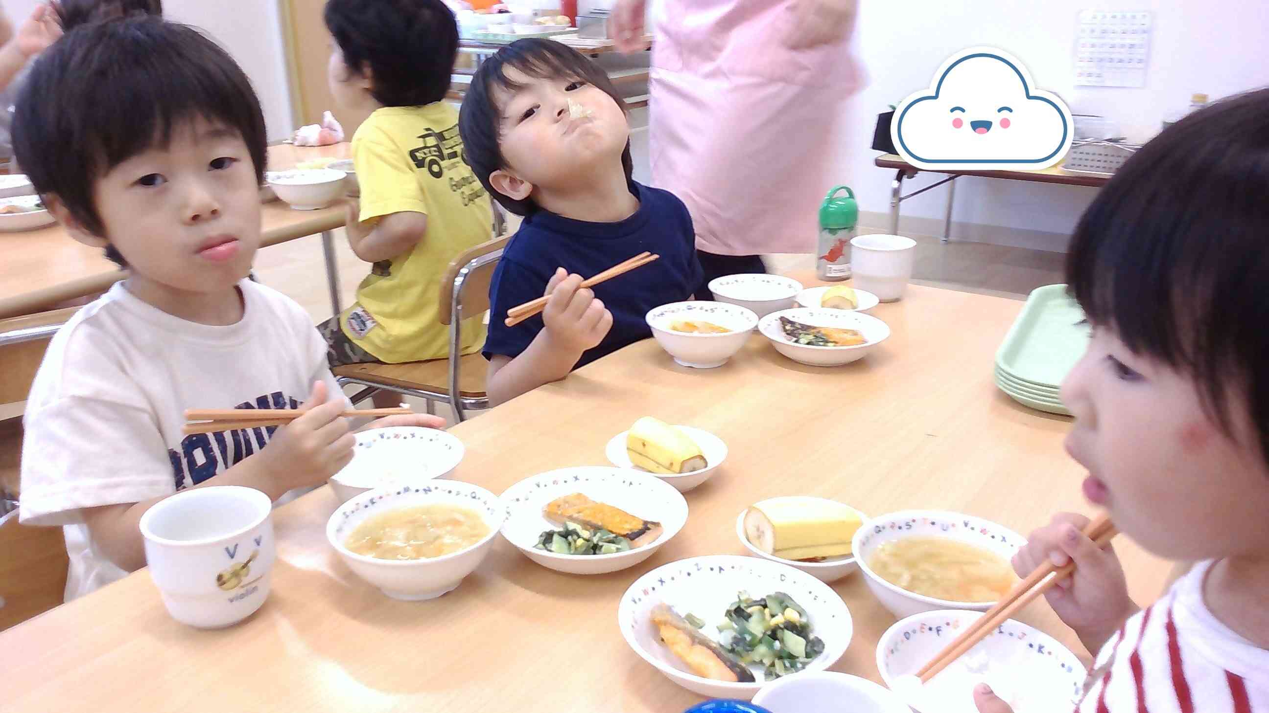 ７月３日の給食（りす組・３歳児）