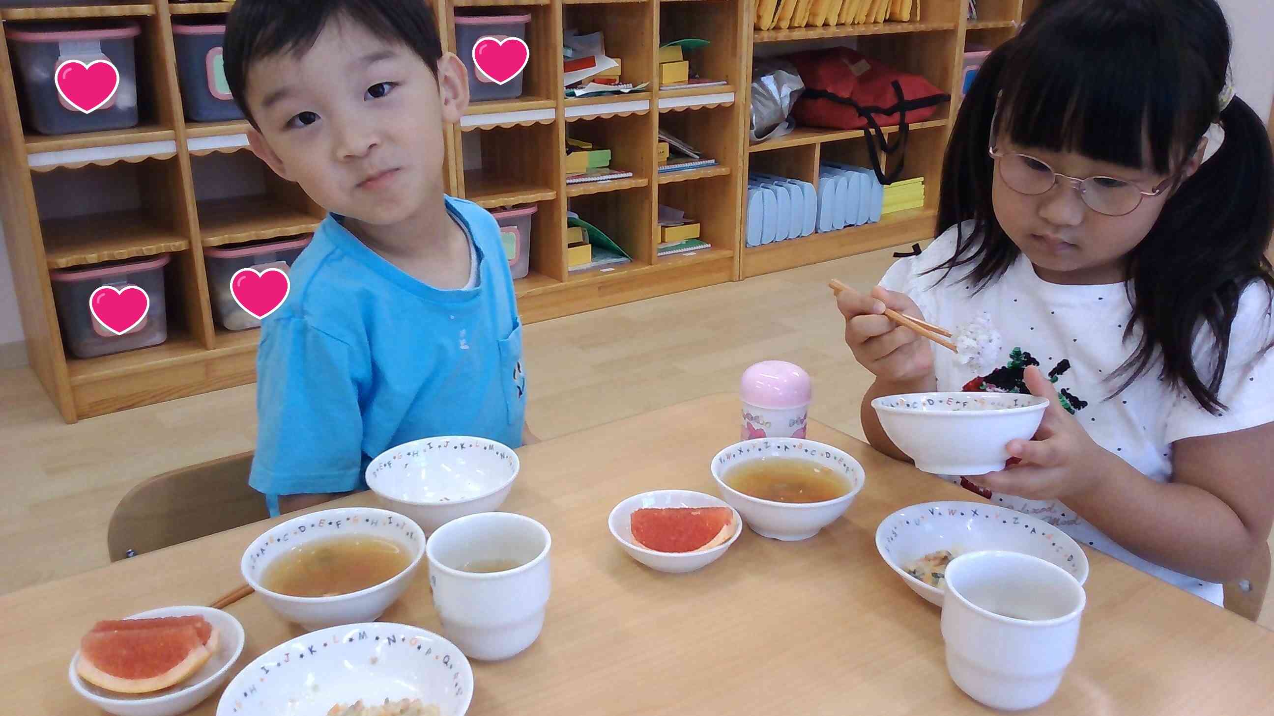 特別な給食嬉しいな