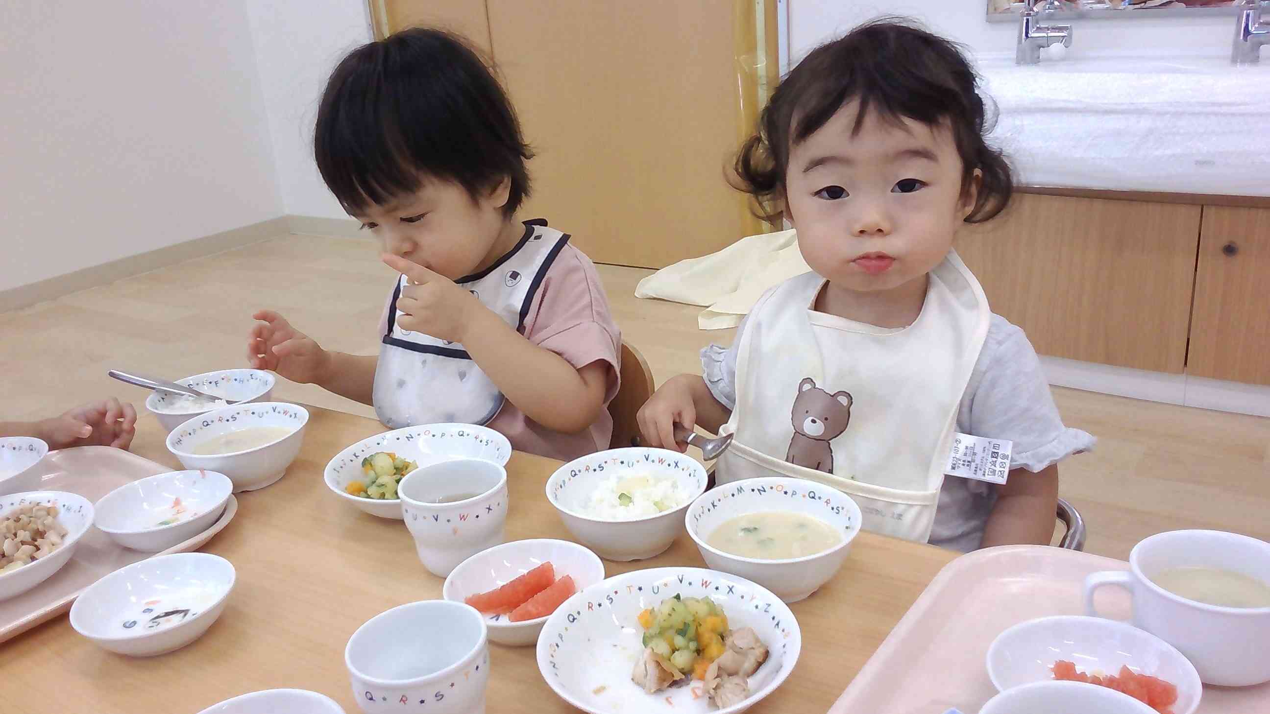 7月２８日の給食（あひる組・１歳児）