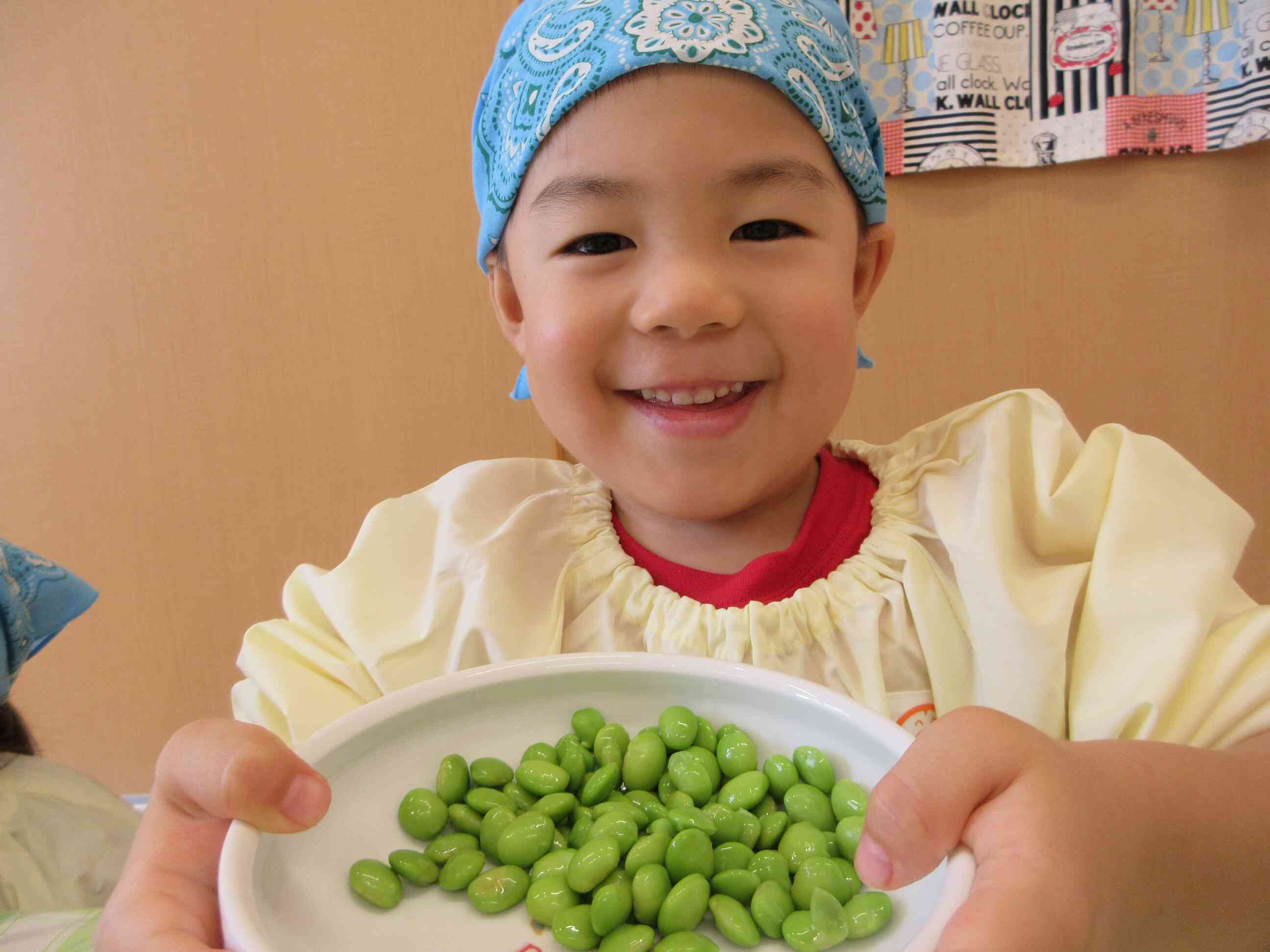 豆を取り出してみよう！
