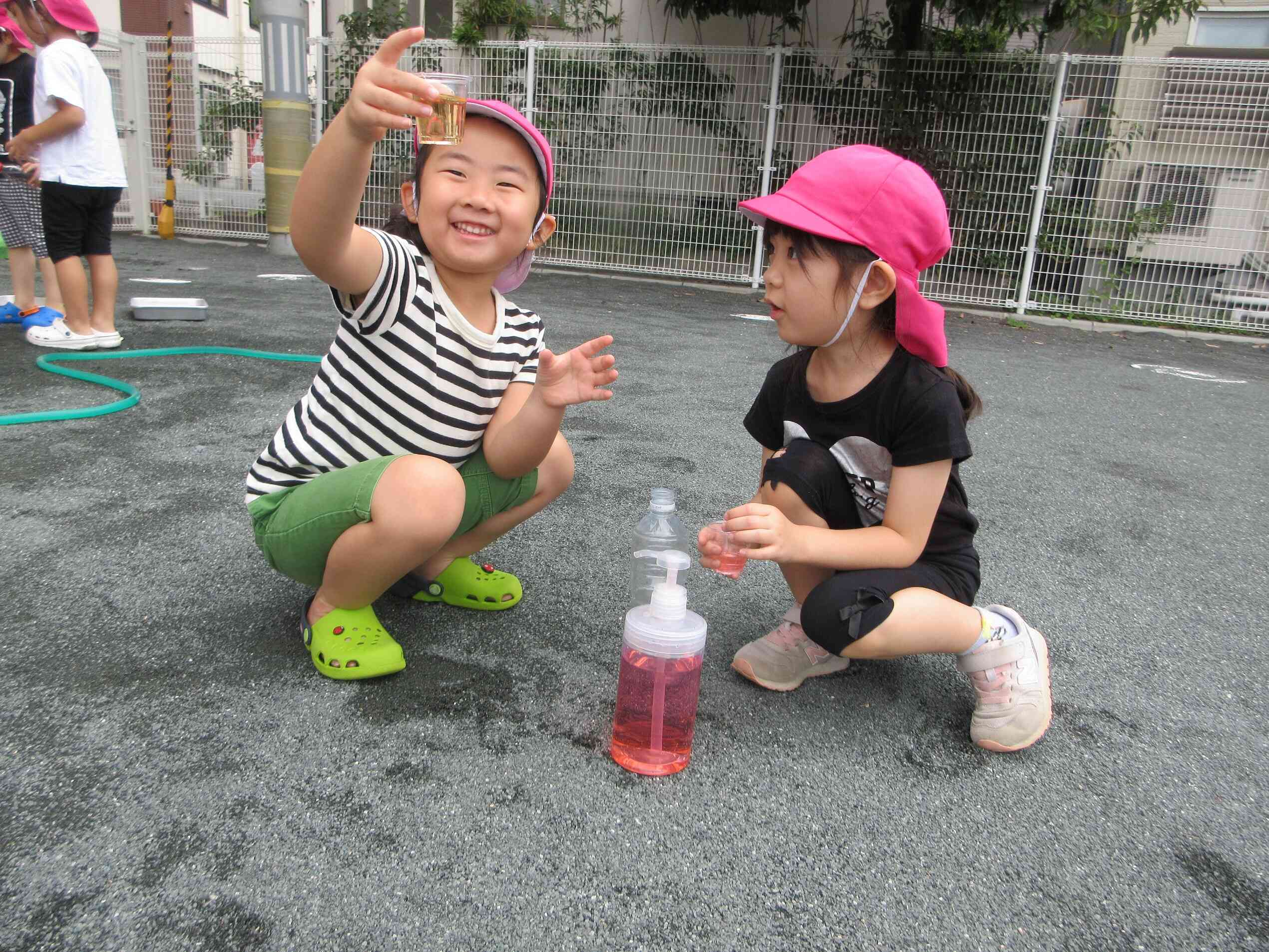 色水遊び（４歳児ぱんだ組）