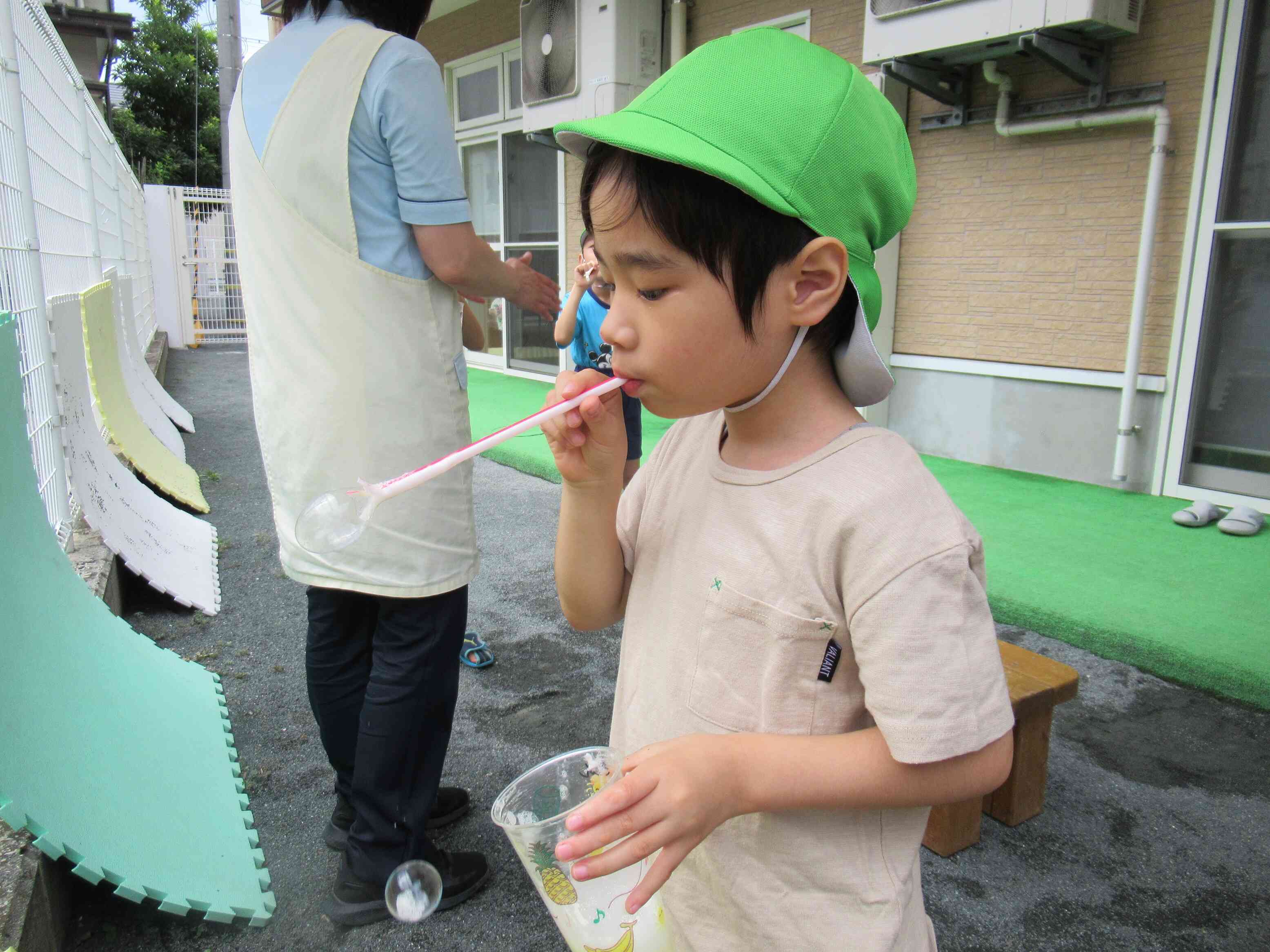 やったあ！膨らんだぞ！