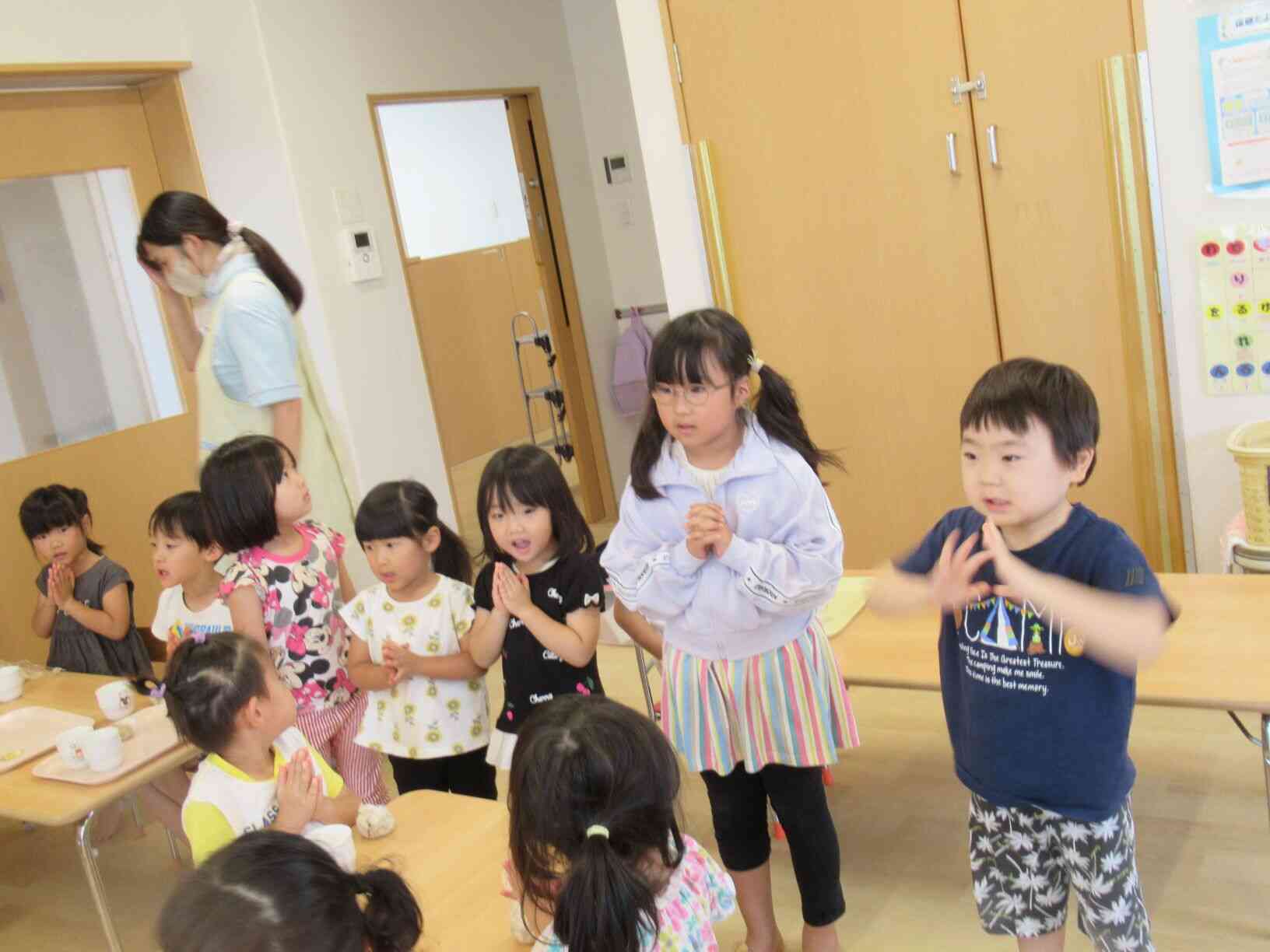 みんなでご挨拶「いただきます！」
