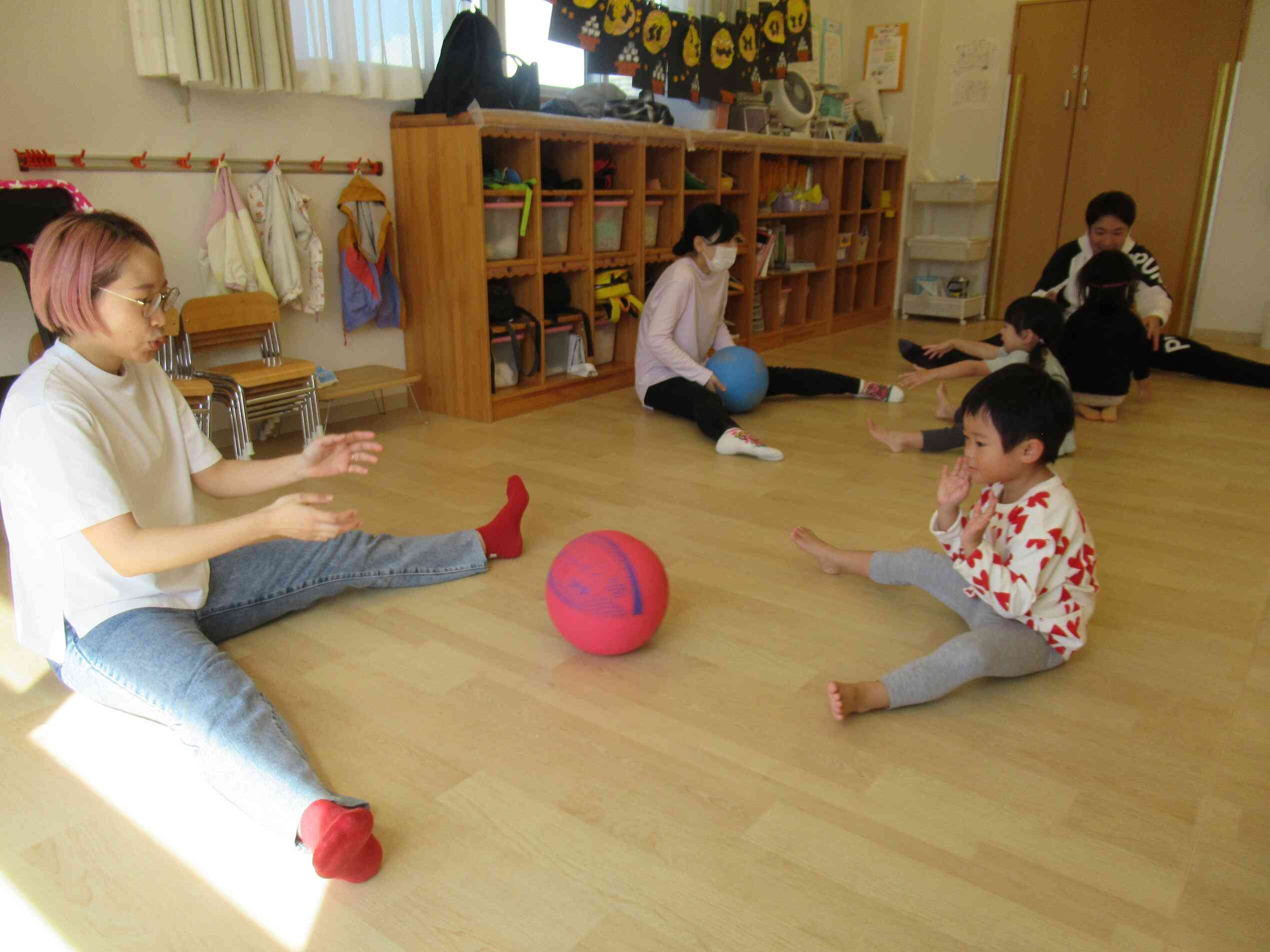 ボール運動をしたよ