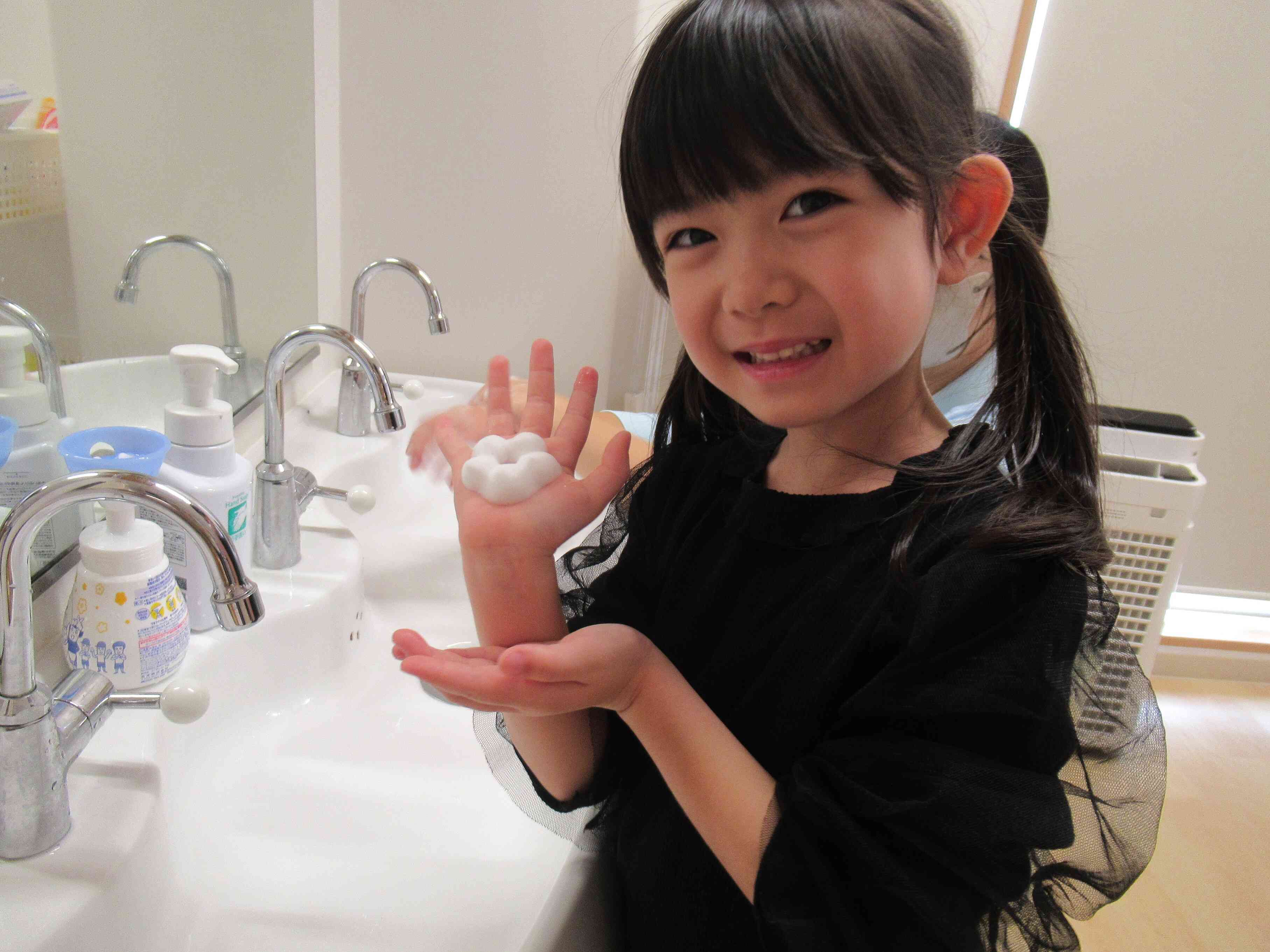 お花の泡になったよ！