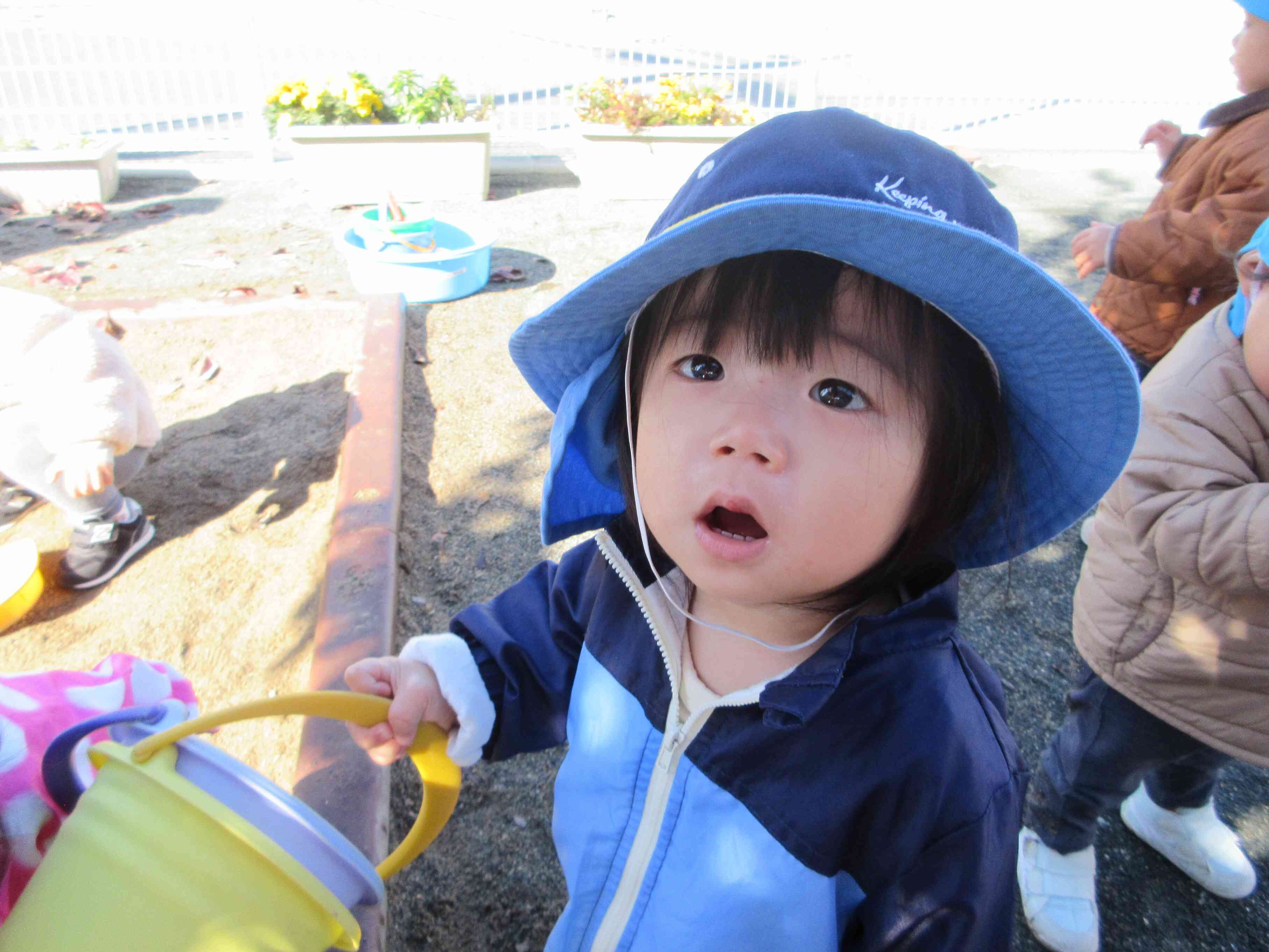砂遊びも大好き！