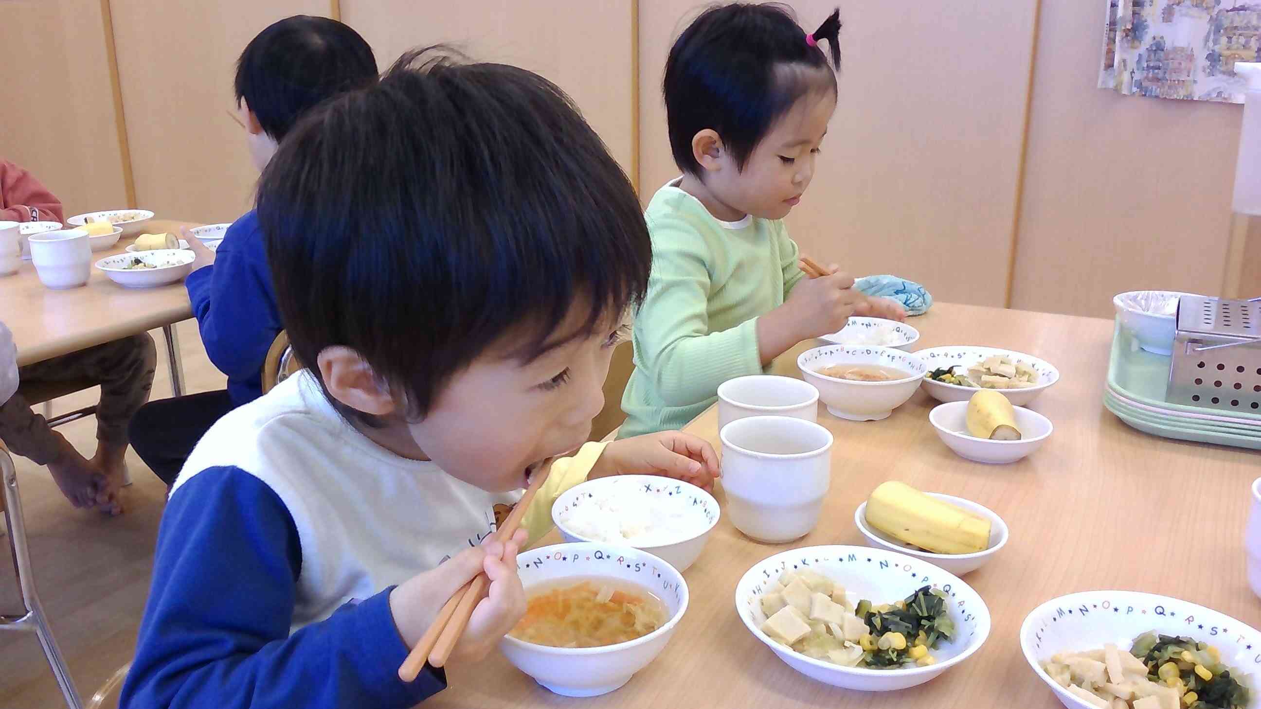 11月6日の給食（りす組・3歳児）