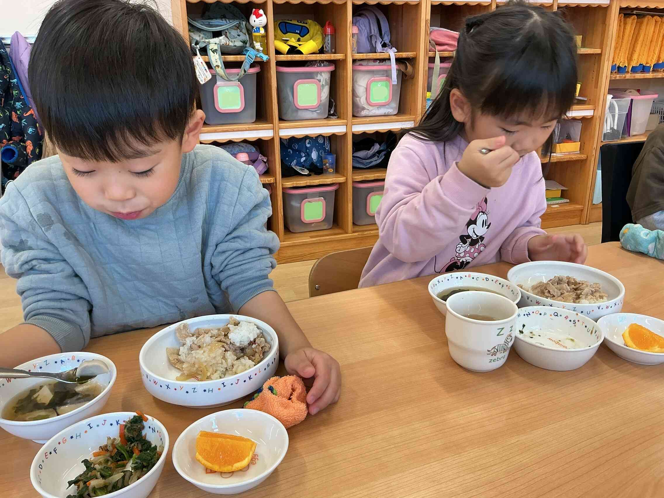 今日も美味しいね！
