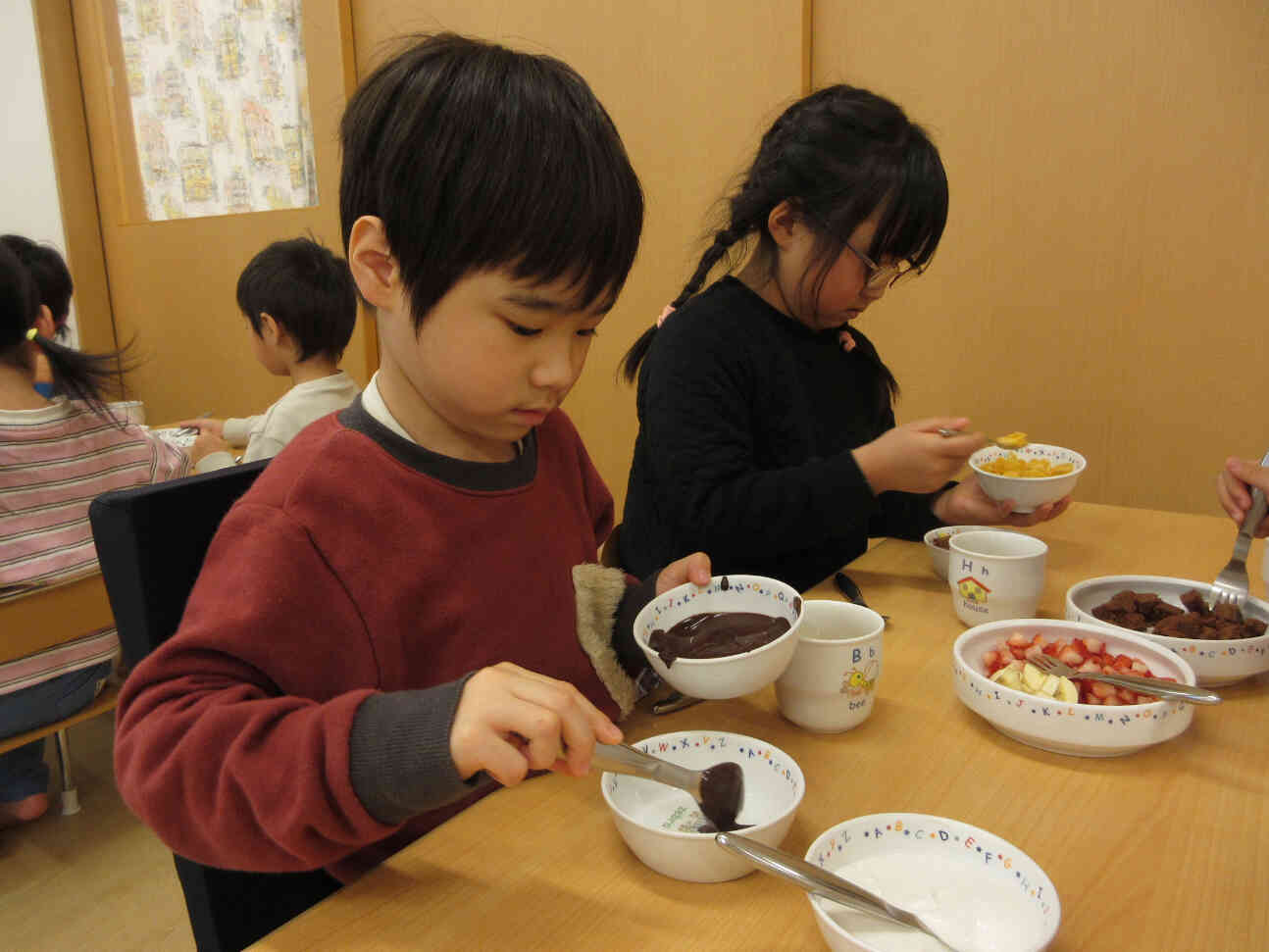 盛り付けるぞ〜！