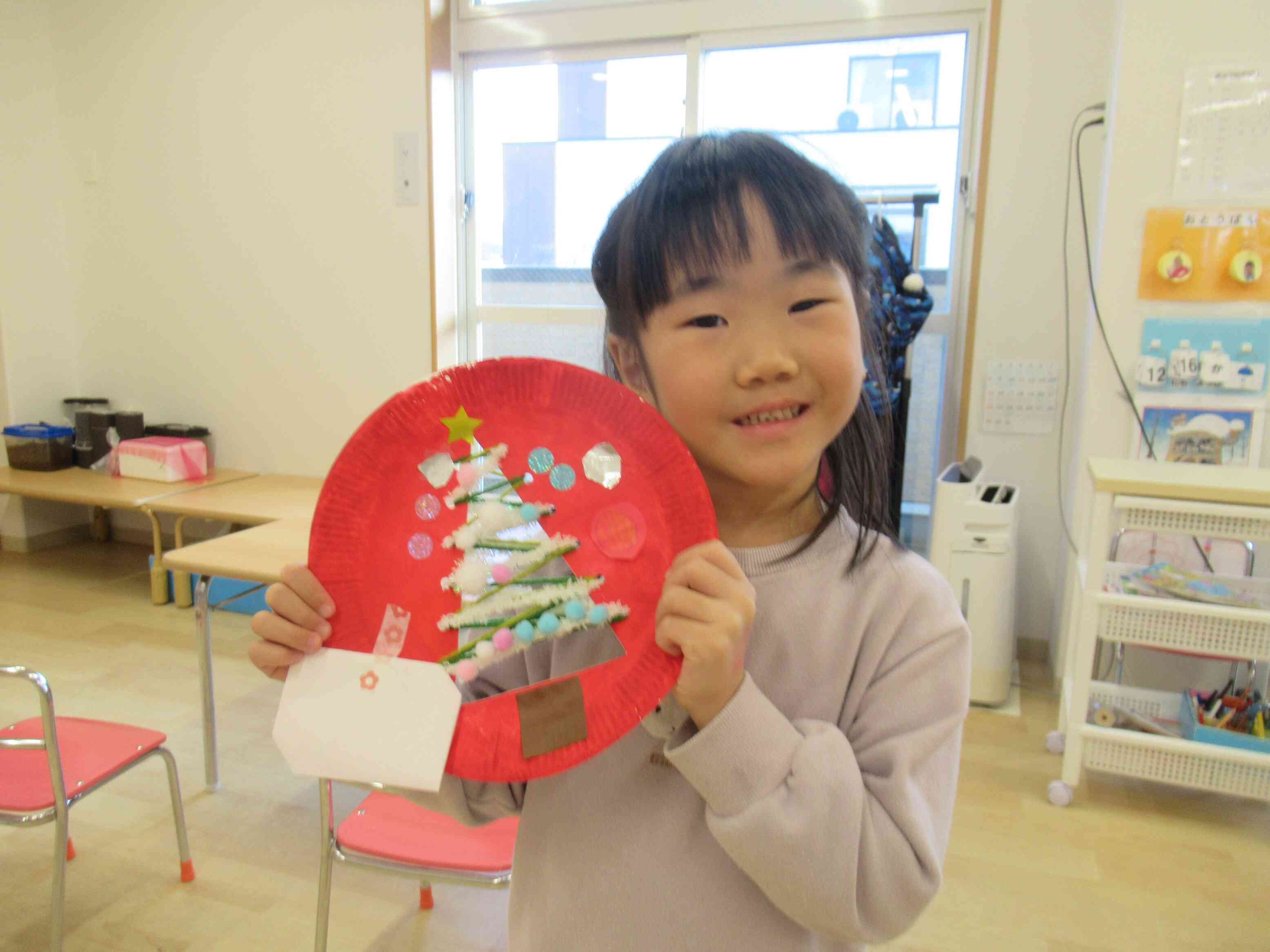 かわいいクリスマスツリーの完成♪