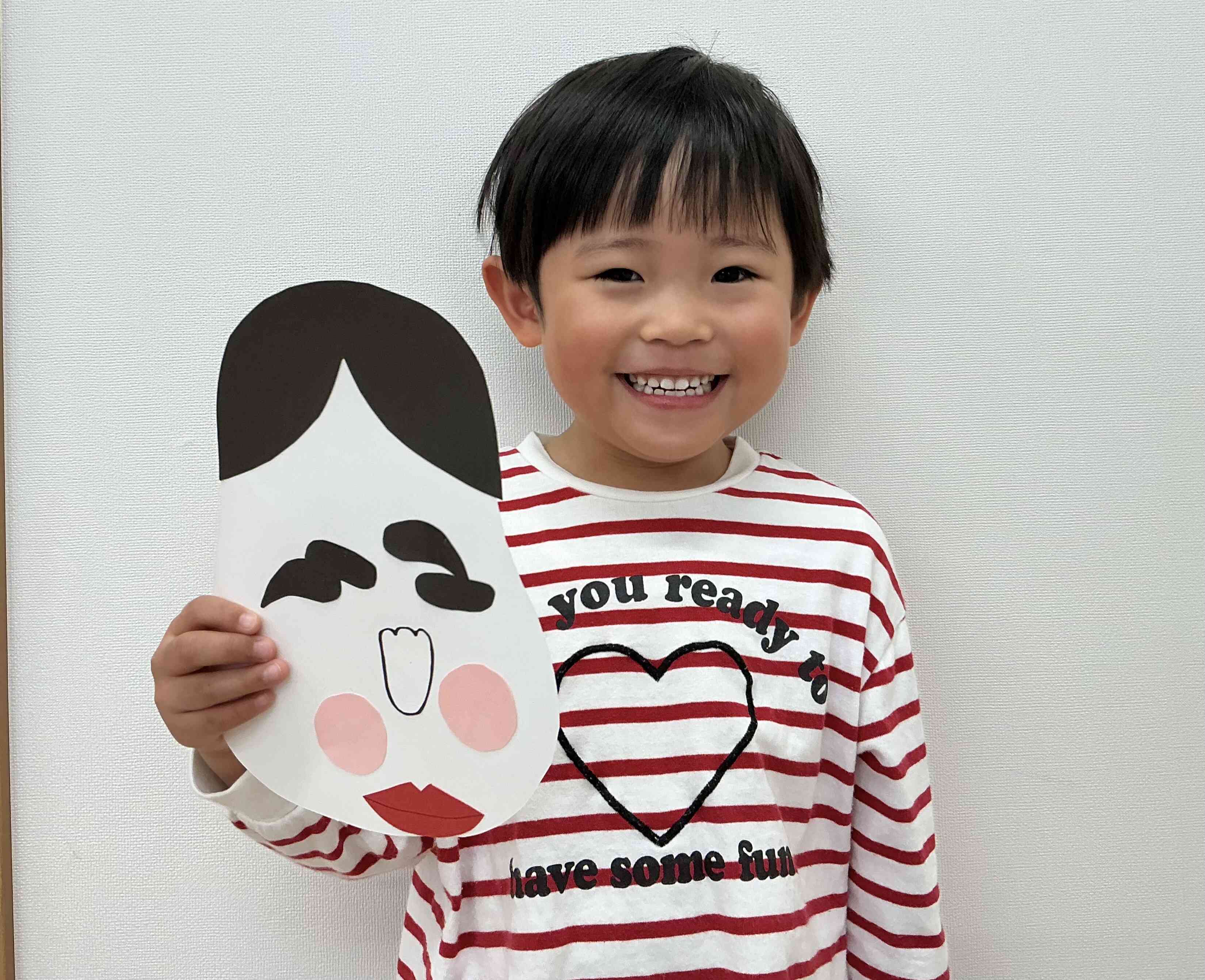 いろんなお顔ができたね！