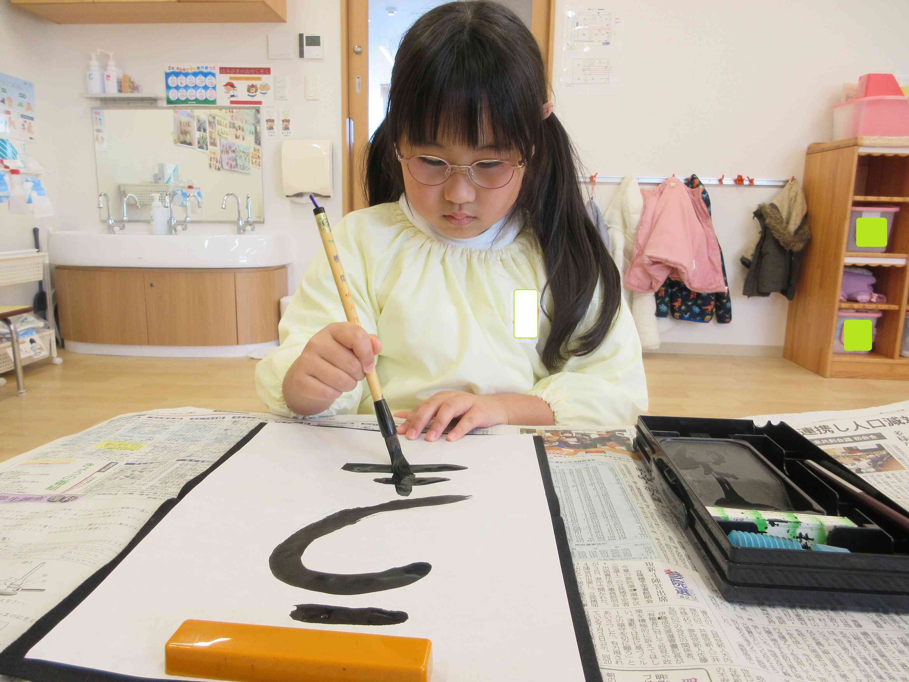 寒さに負けず元気いっぱい！（5歳児　きりん組）