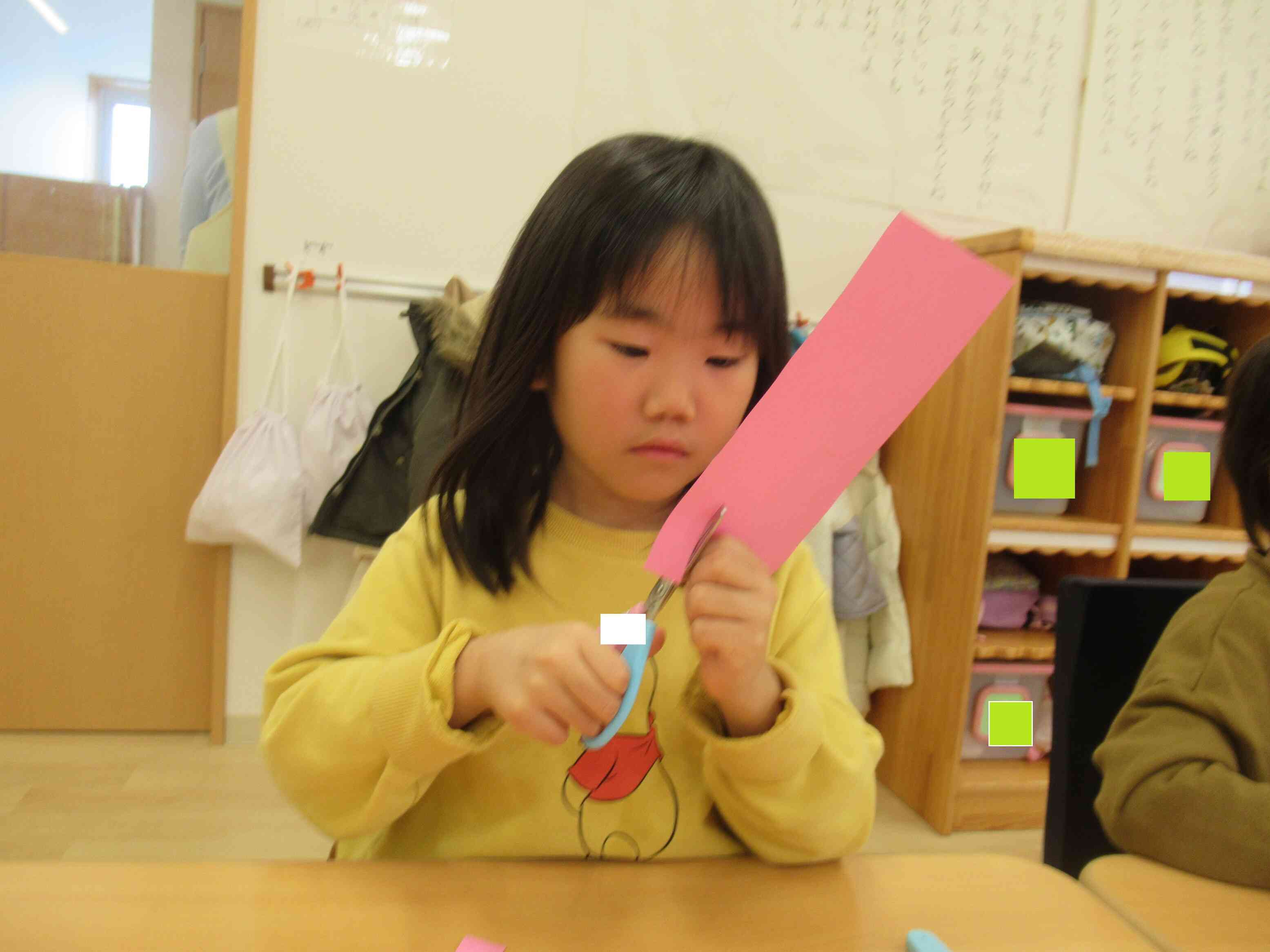 ひな祭り製作　5歳児・きりん組