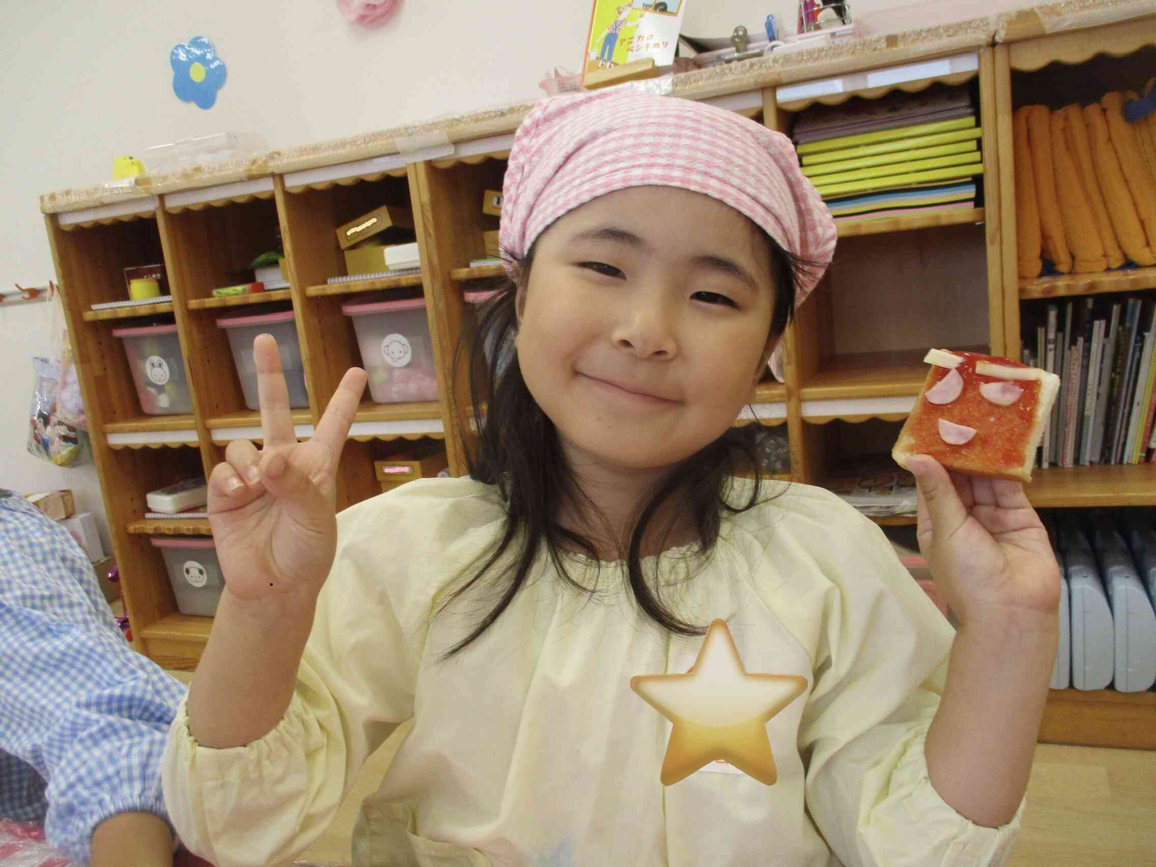 卒園　園児セットB　￥580 食育「ピザ作り」(5歳児・きりん組）｜ニチイキッズ山形みっかまち