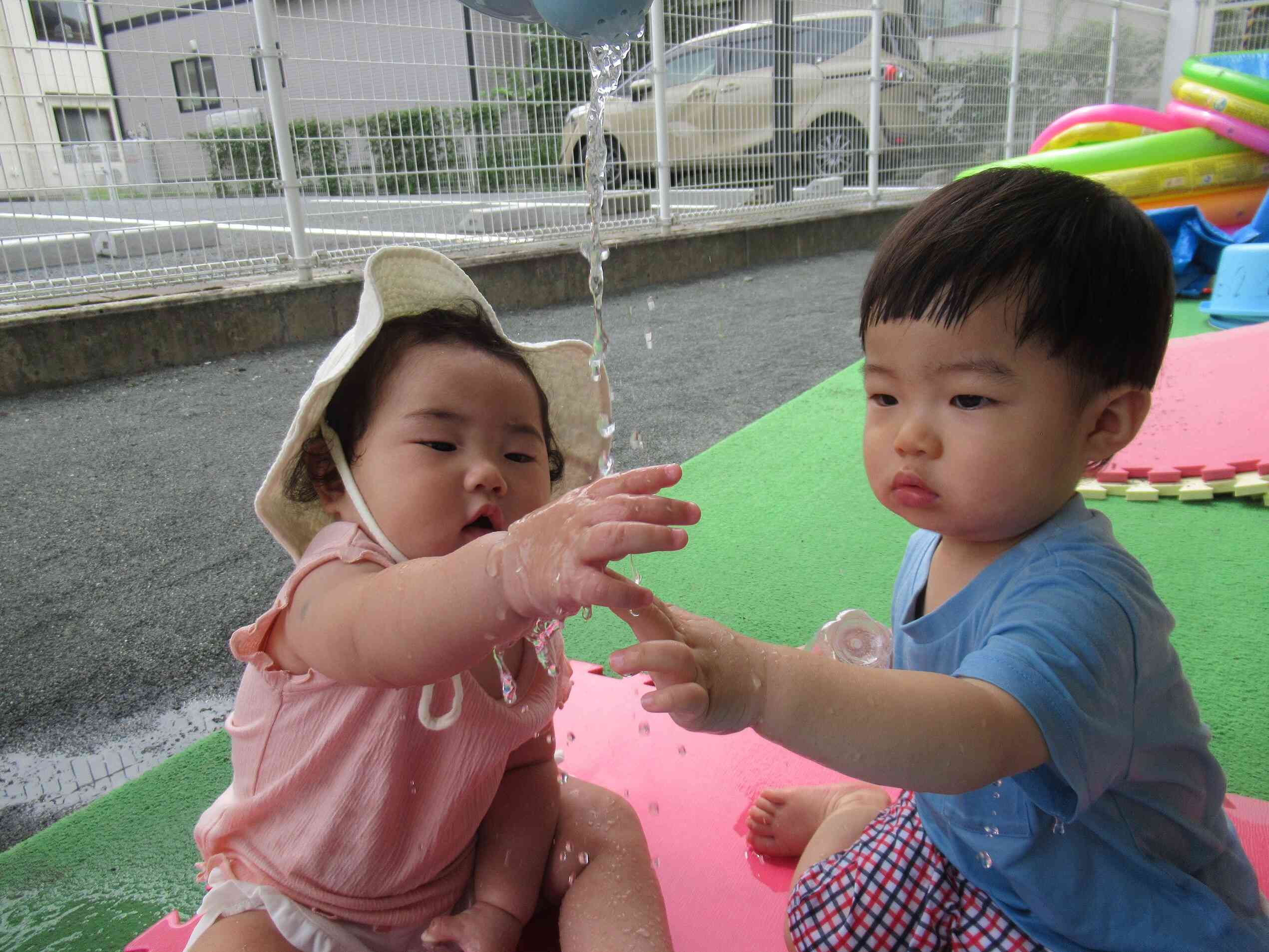 みずあそび！(0歳児・ひよこ組)