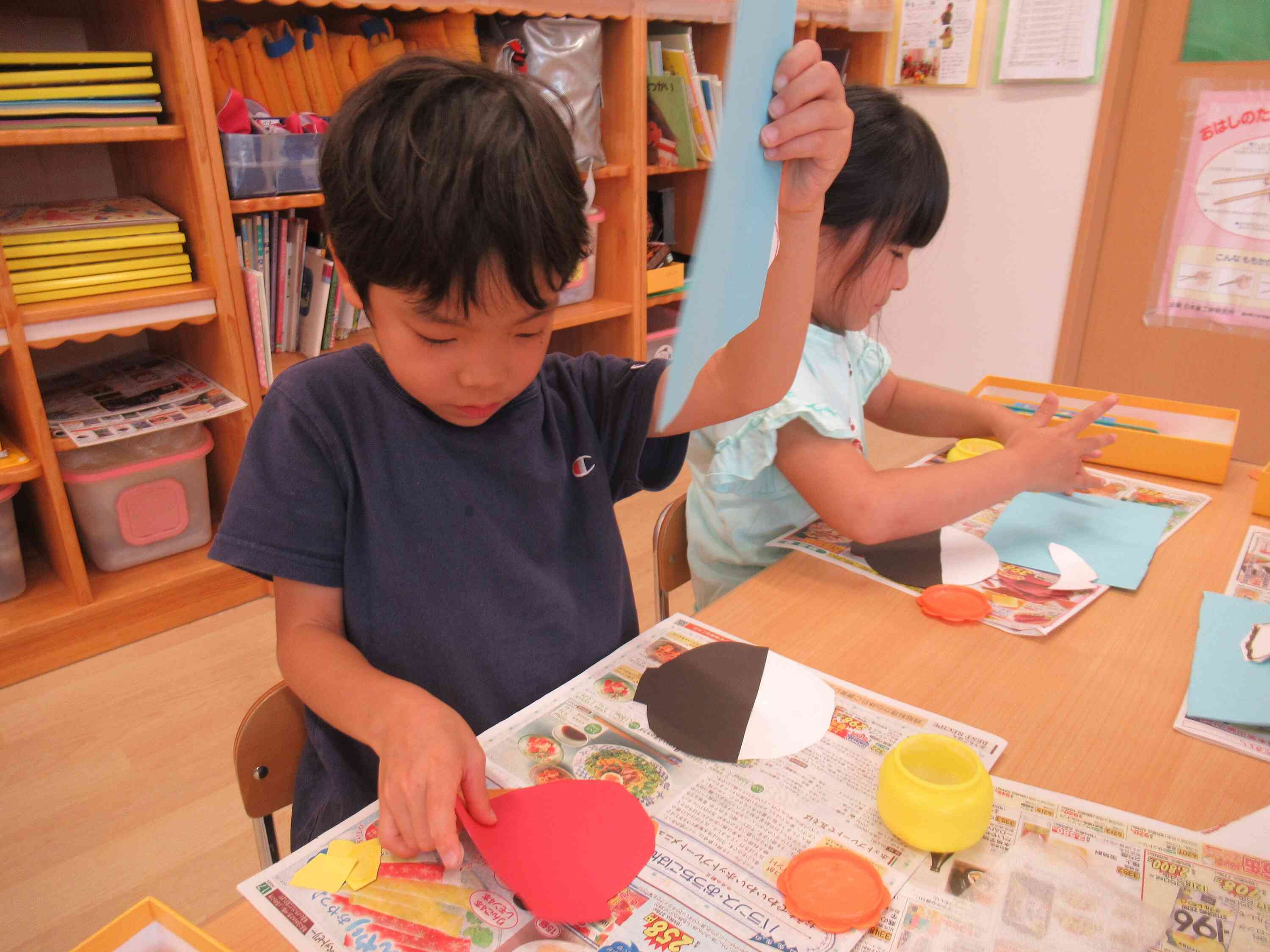 秋の味覚！さんま定食！（きりん組・5歳児）