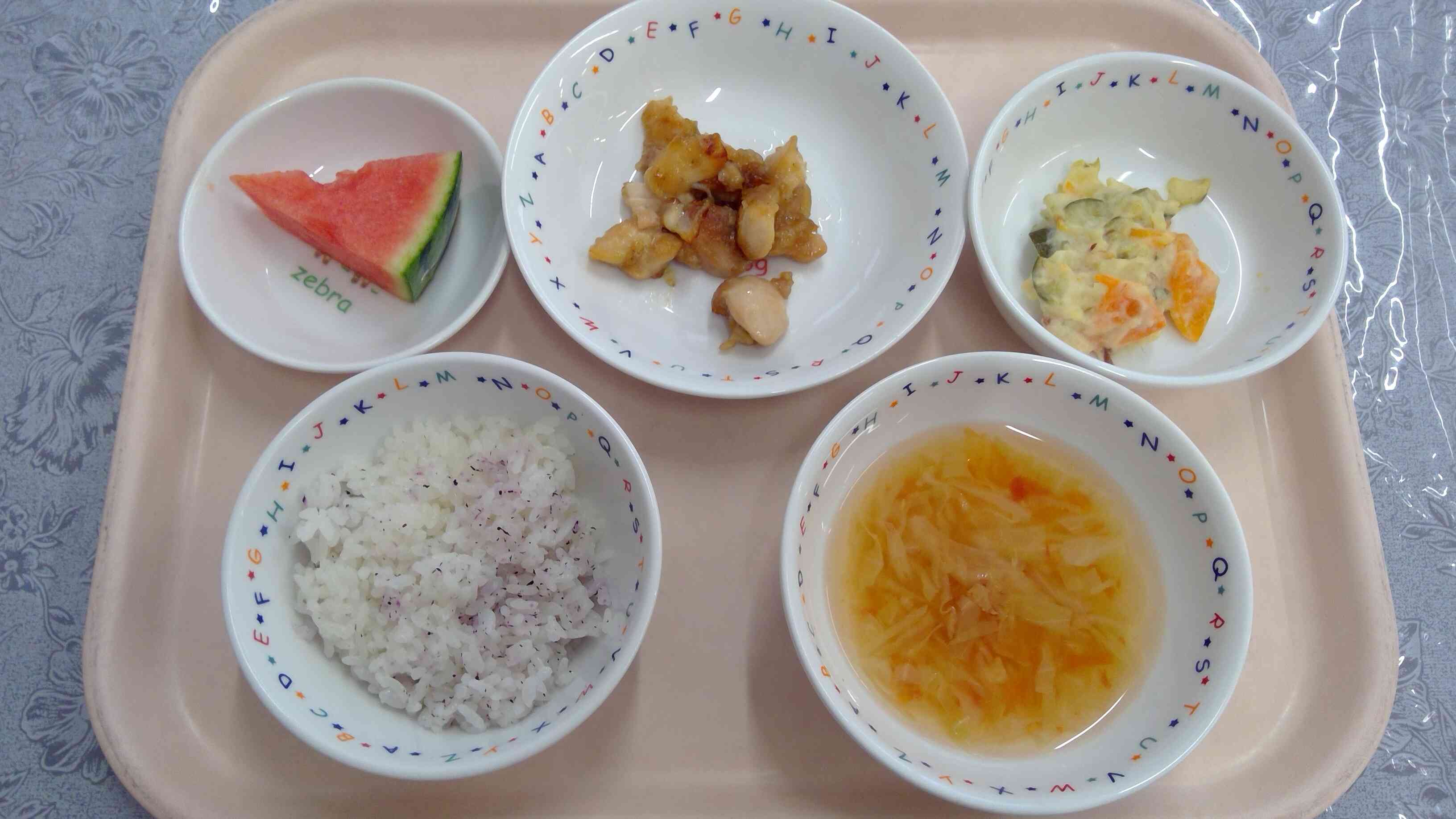 7月15日の給食メニューです