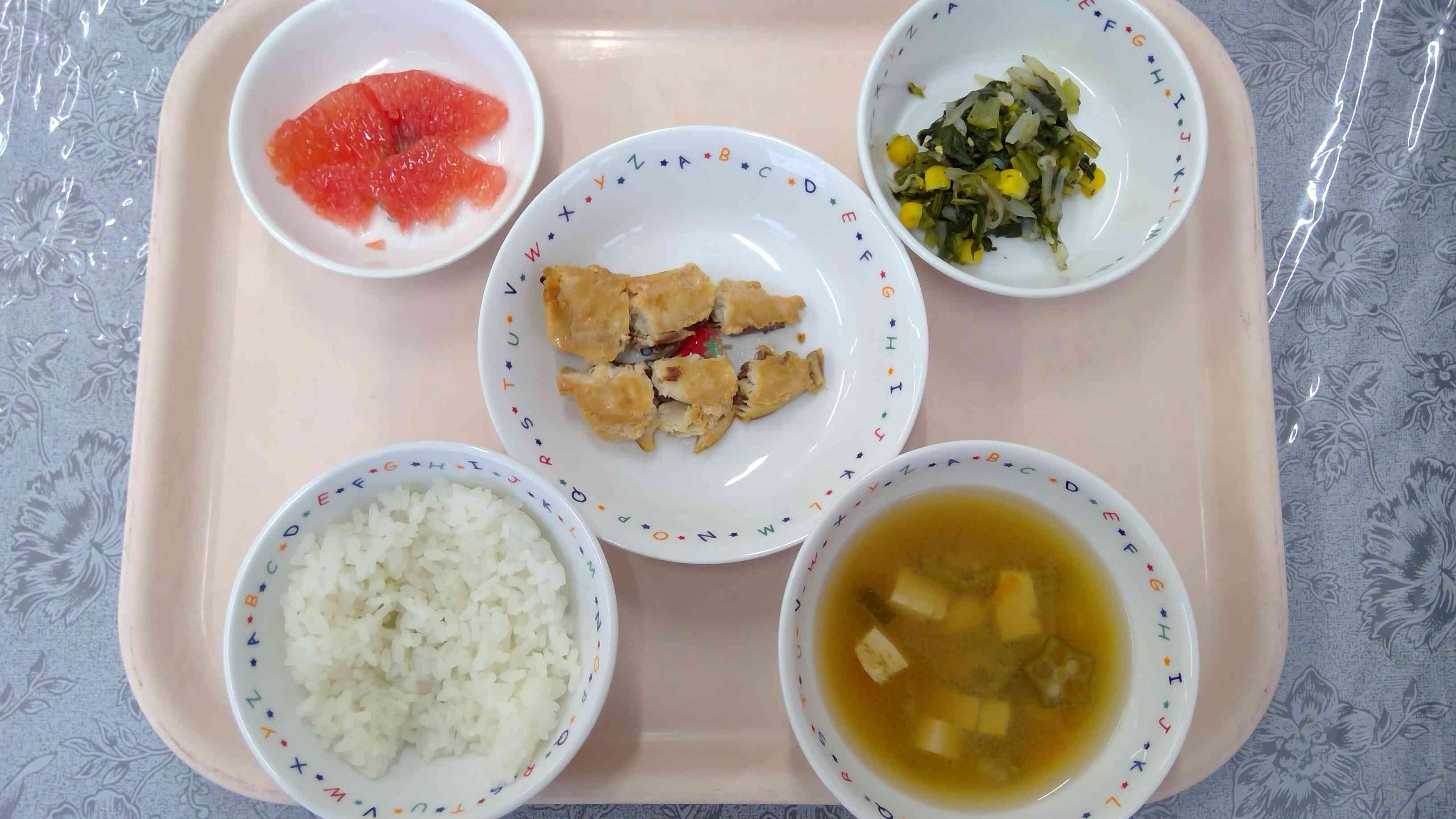 ９月１日の給食メニューです