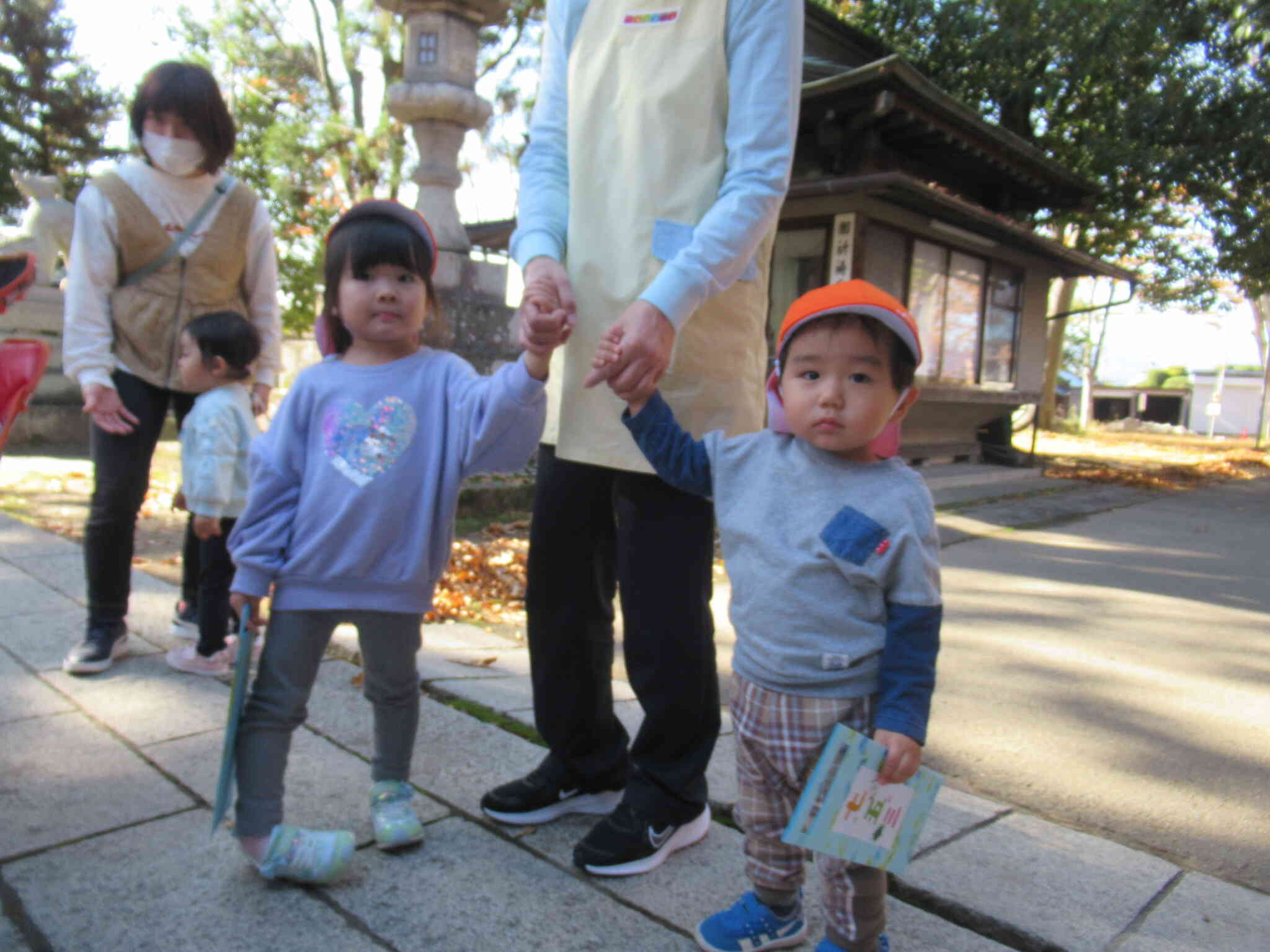 製作した千歳飴袋、素敵でしょ♪