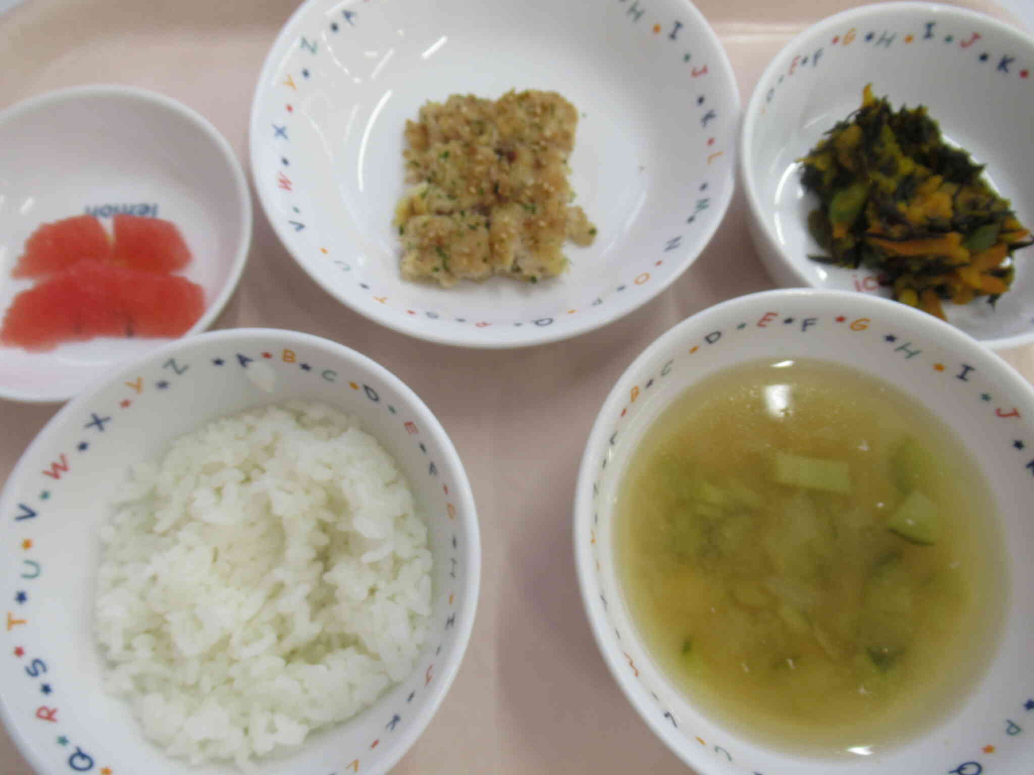 ８月５日の給食メニューです