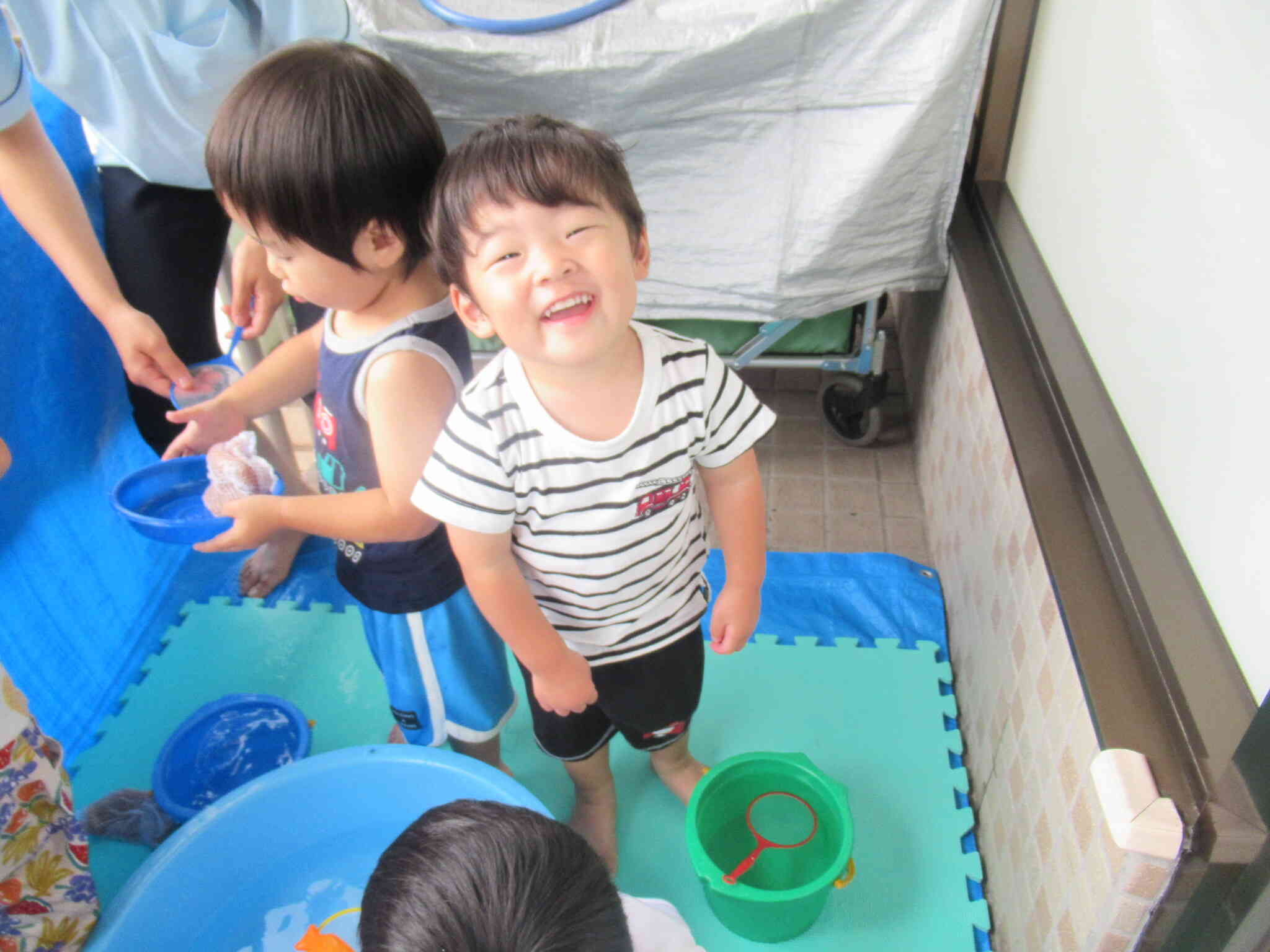 水遊び楽しいな♪