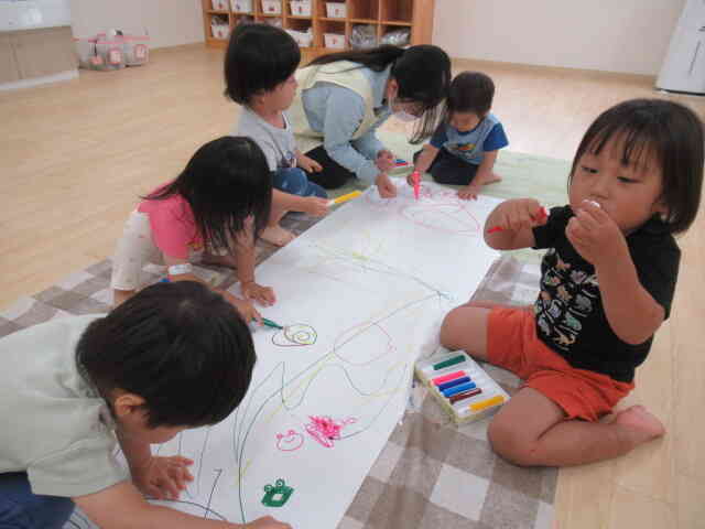 思いっきりお絵描きをしたよ!