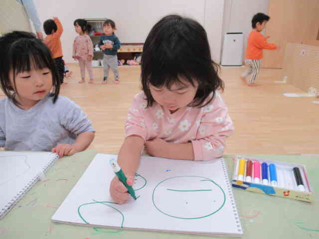 英語までの間、お絵描きをしたよ♪