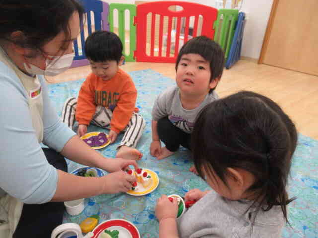 お祝いのケーキを作りましょ♪