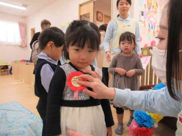 うさぎ組さんの卒園式でした。