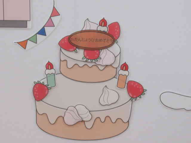 完成！個性的なおいしそうな誕生日ケーキが出来ました☆