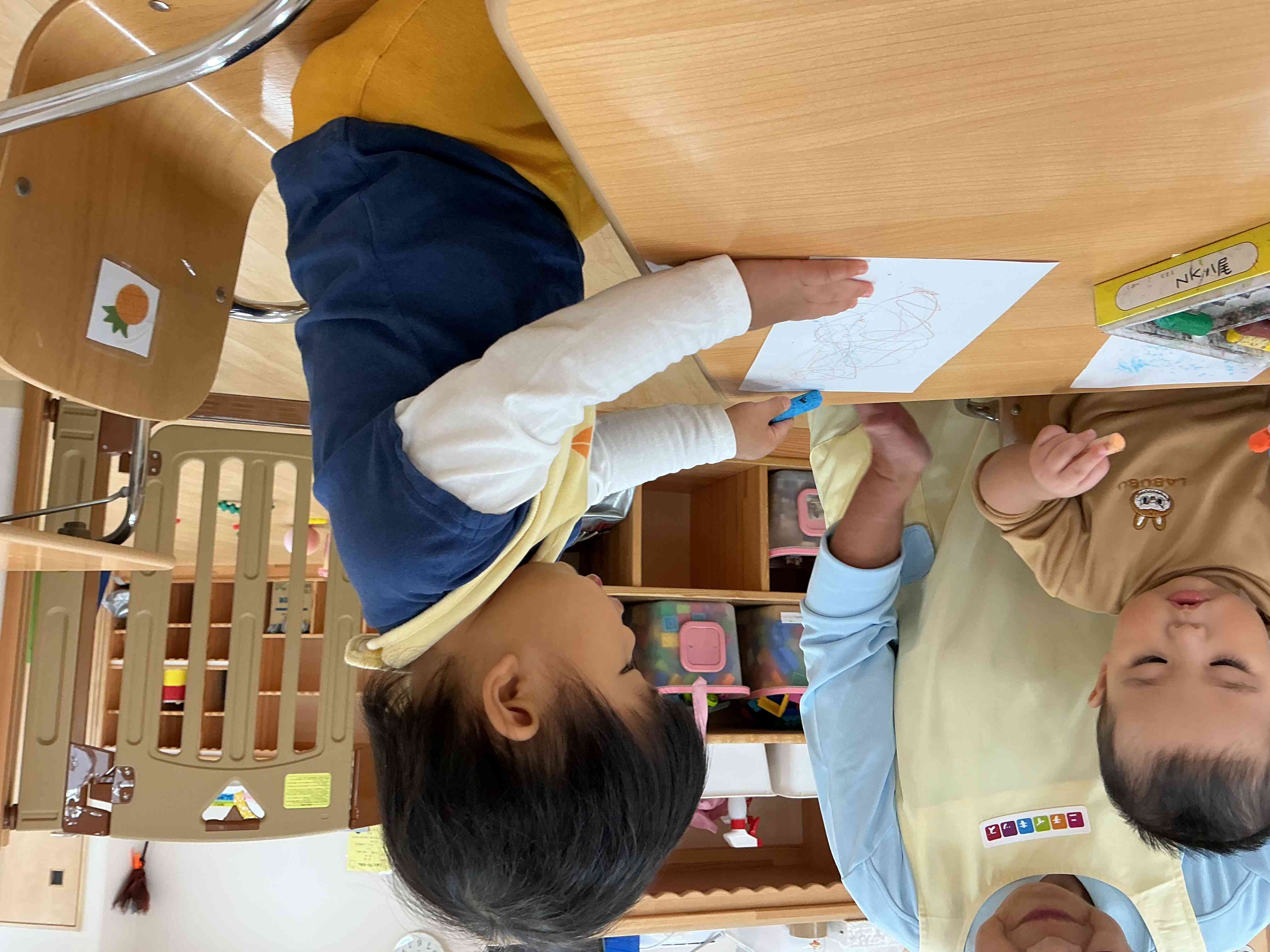 ひよこ組のお友だちも上手にみのむしできました!!