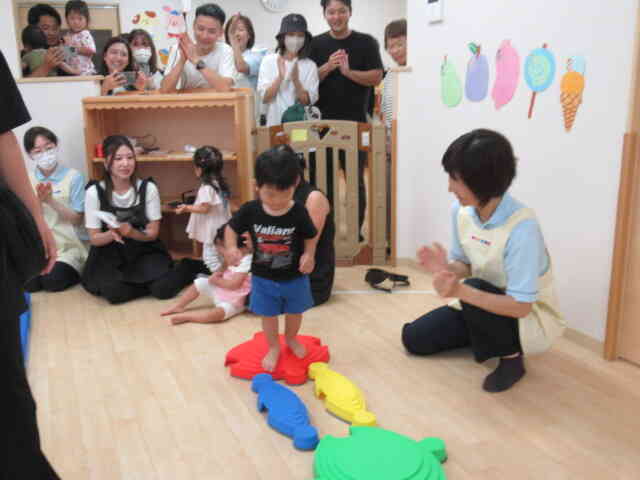 頑張ったよ！みんなで応援しました！