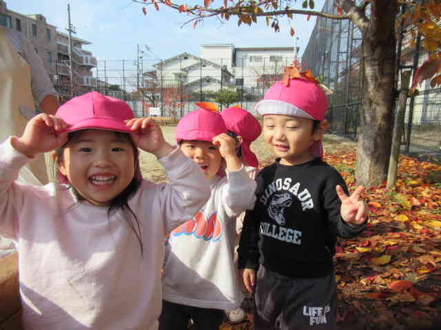 頭の上にのせてみたよ。