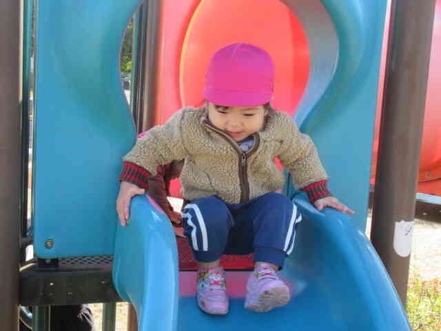 公園に行きました。