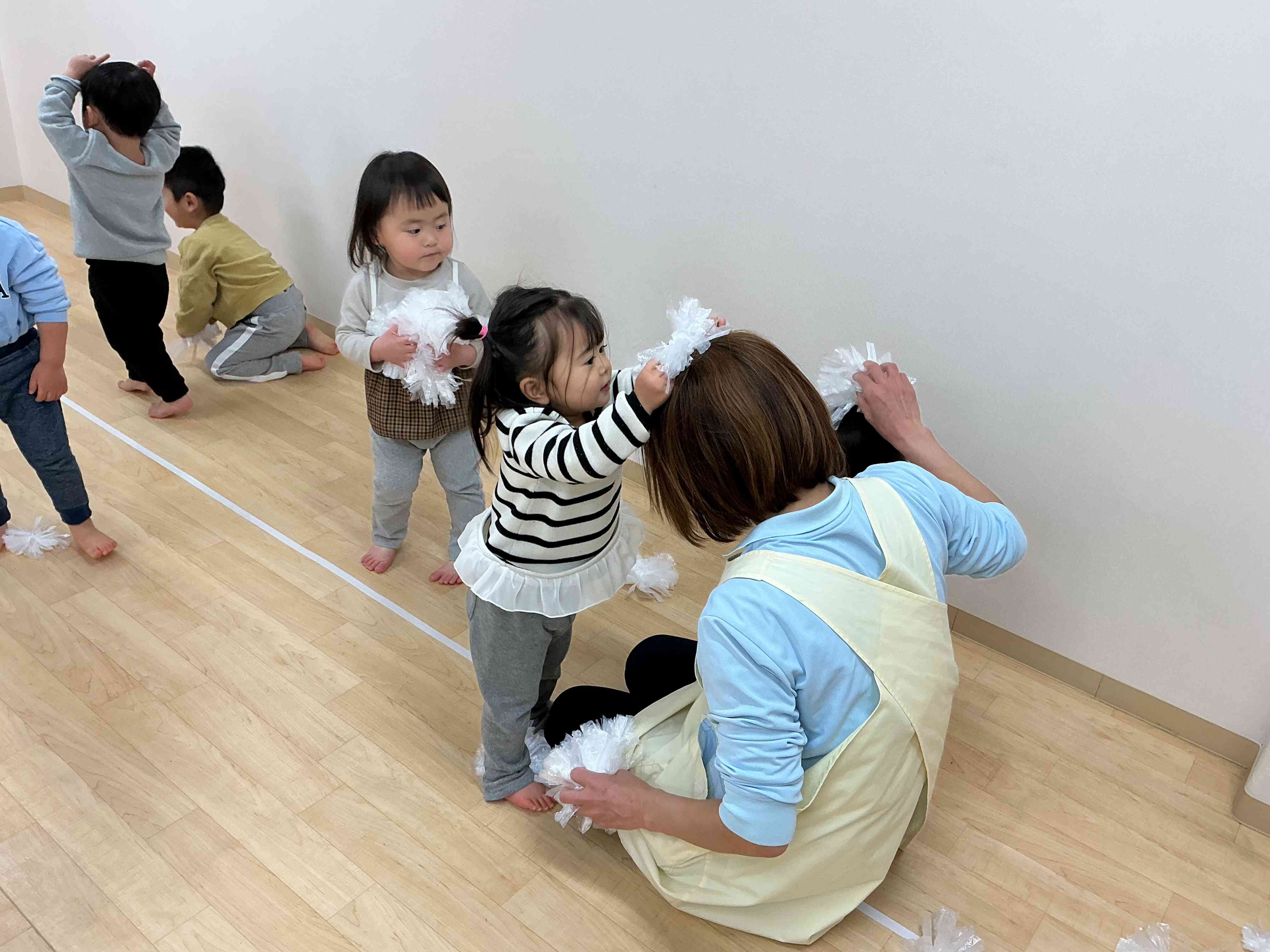 ここにも雪だー！