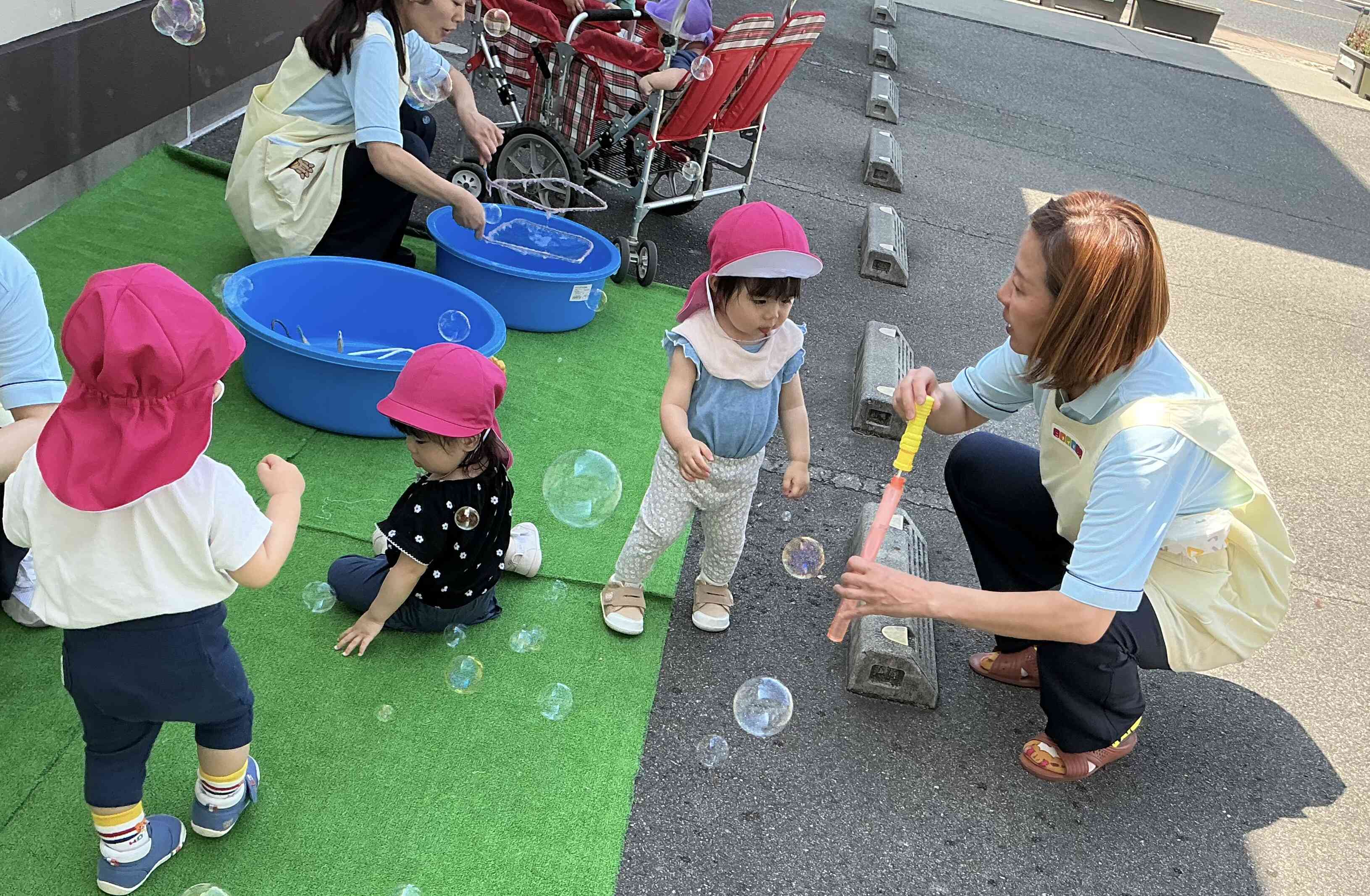 暑さに負けず元気いっぱい♪