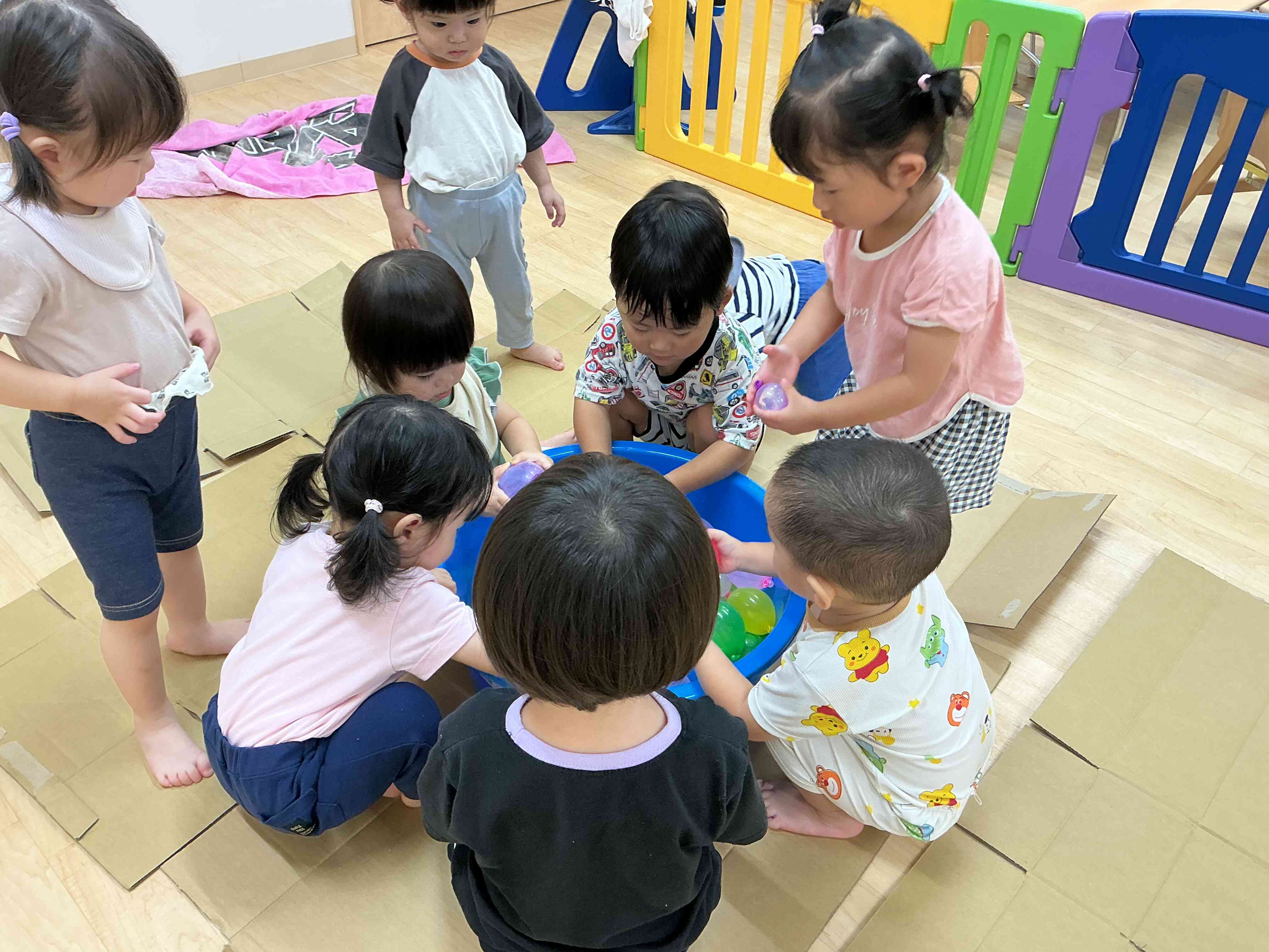 水風船遊び!
