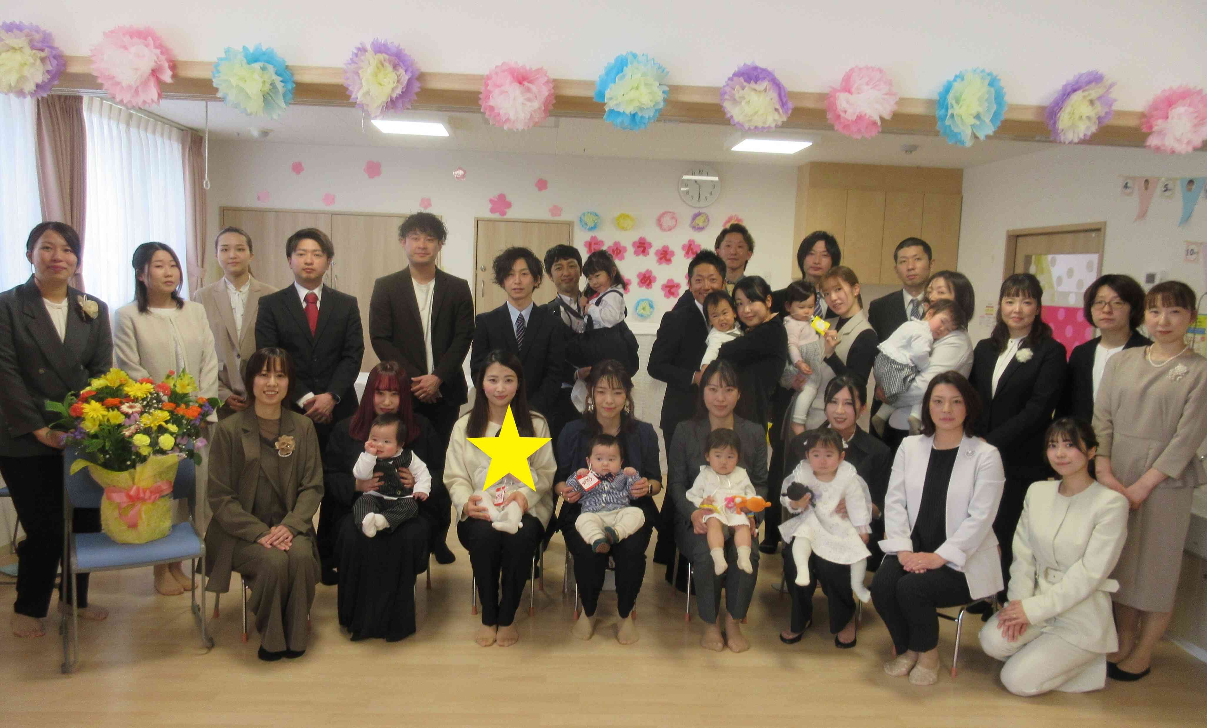 ☆0、1歳児の集合写真☆