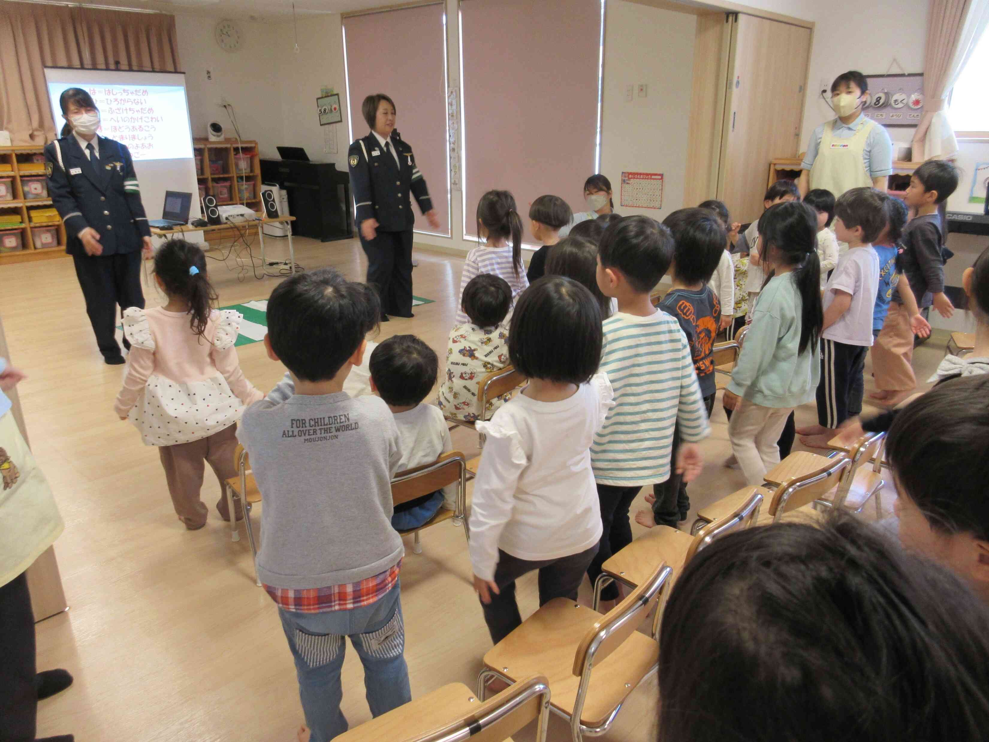 交通安全教室の様子!