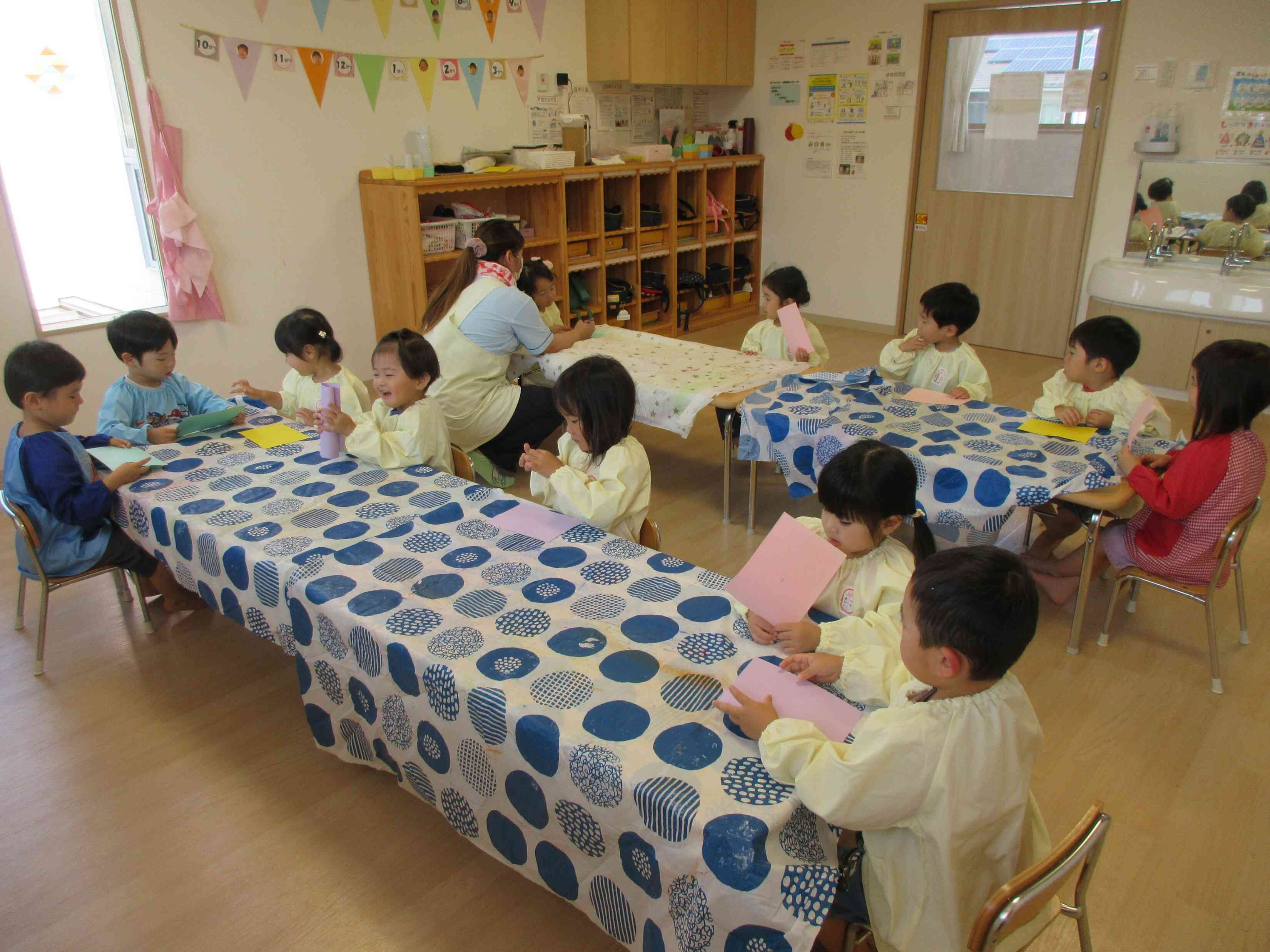 ３歳児～７月の製作（アイスクリーム）～