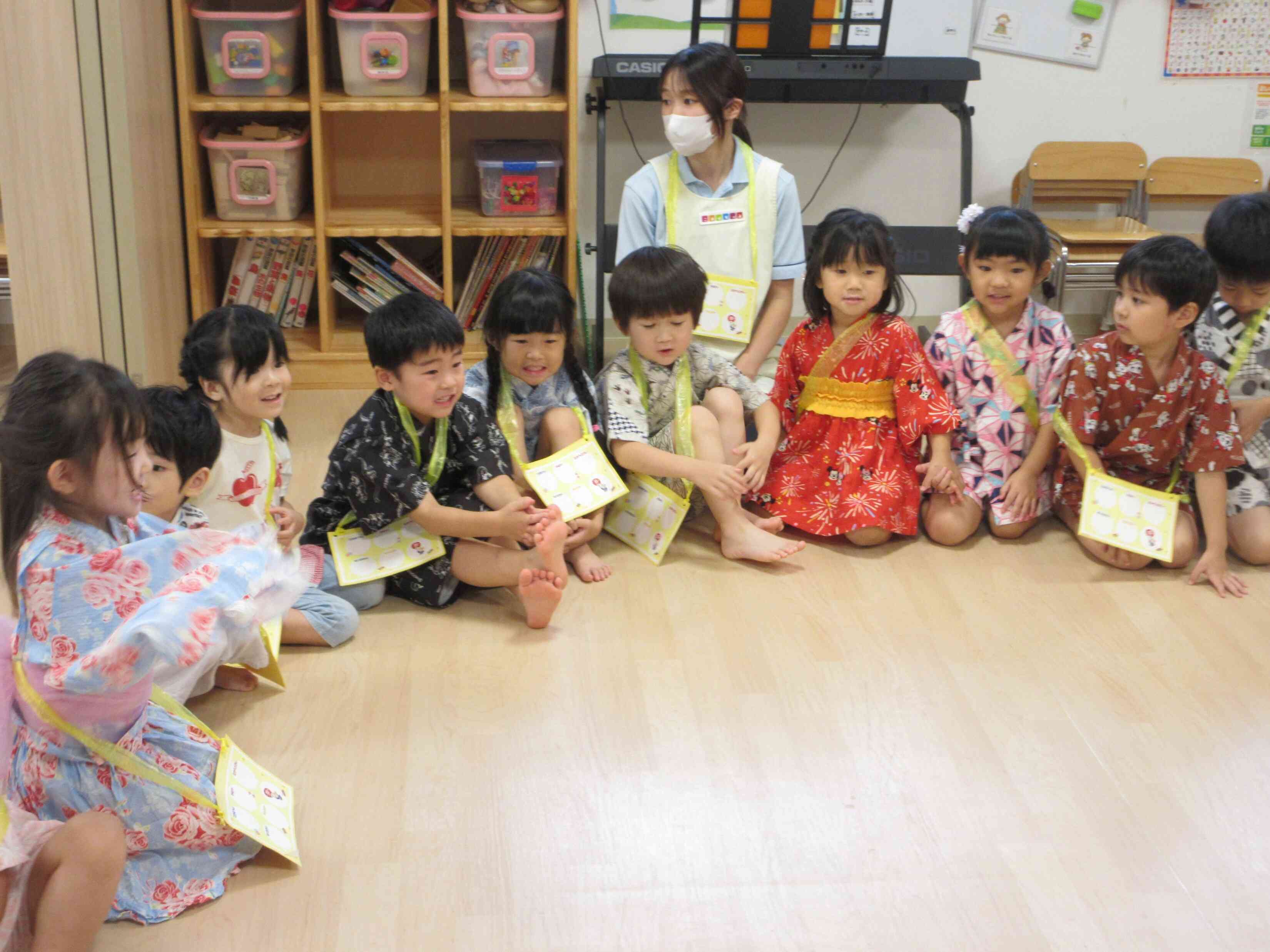 夏祭り開始前のわくわく♪