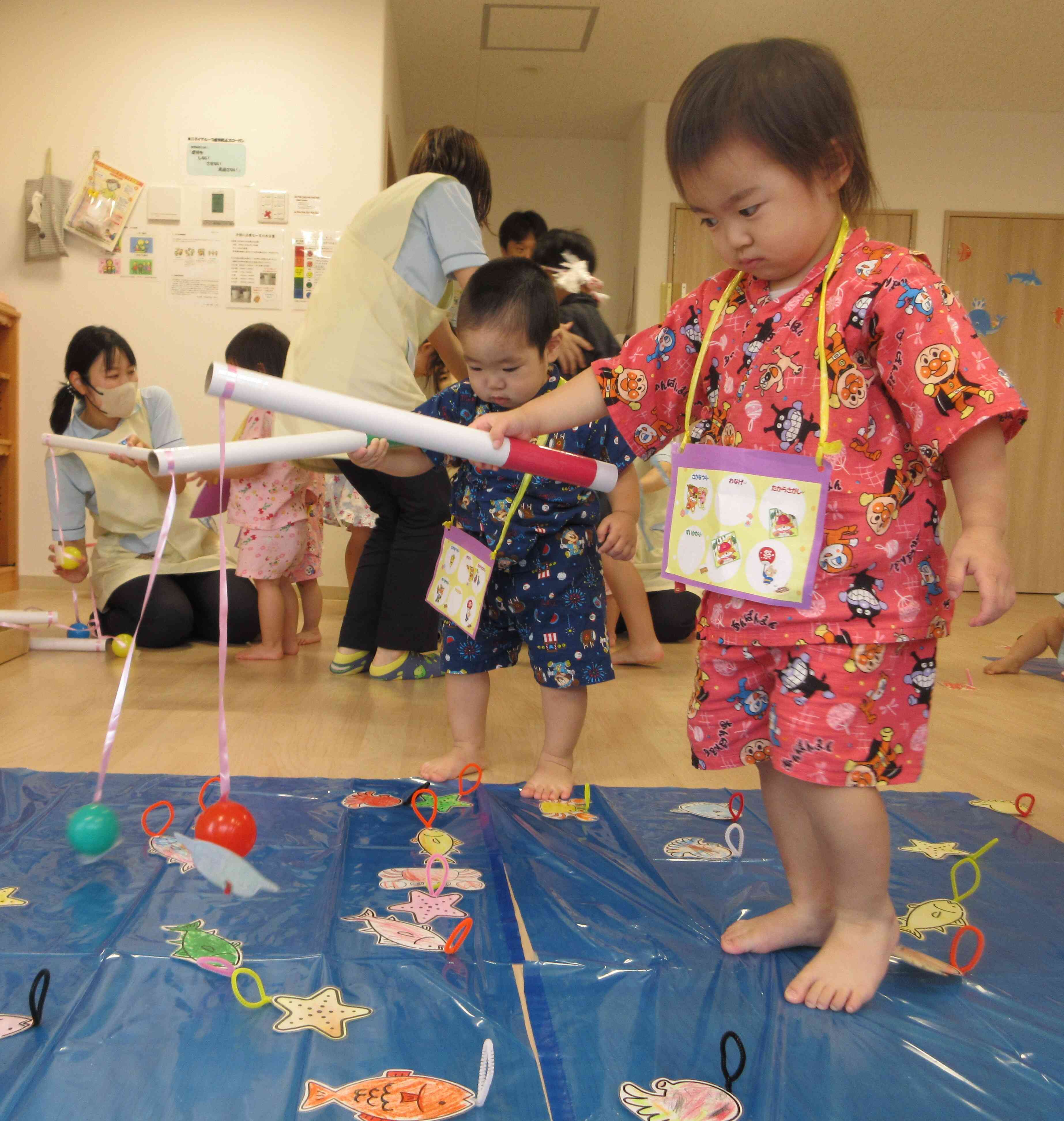 あひる組の夏祭り！（1歳児）
