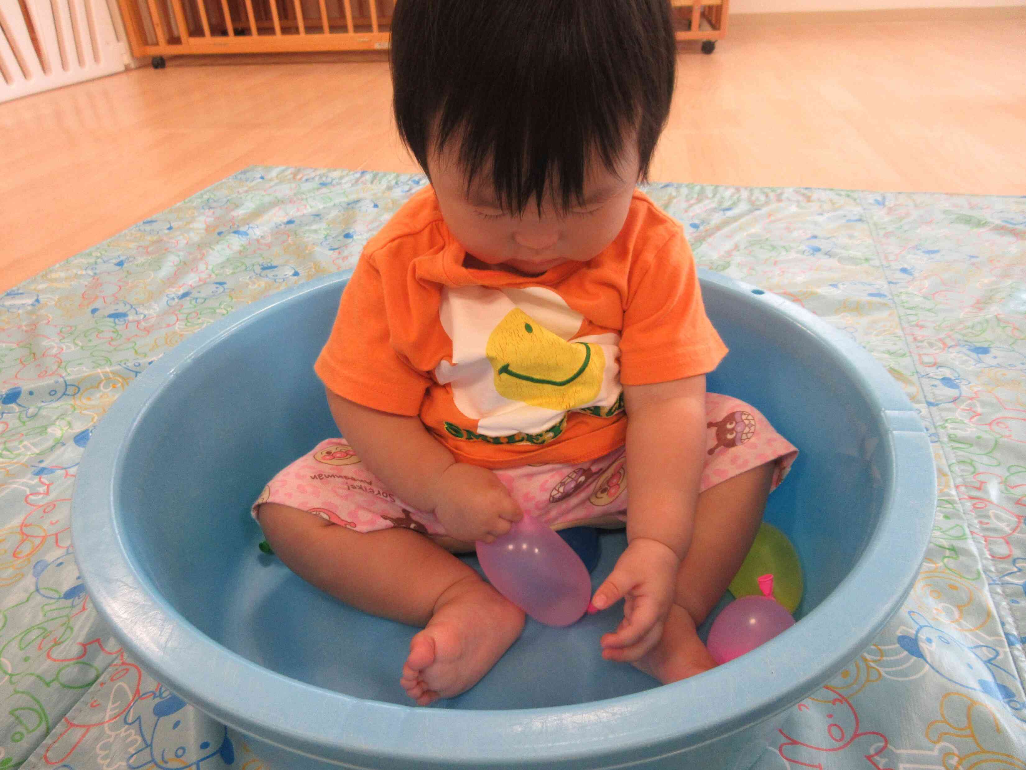 割れないようにそーっと…