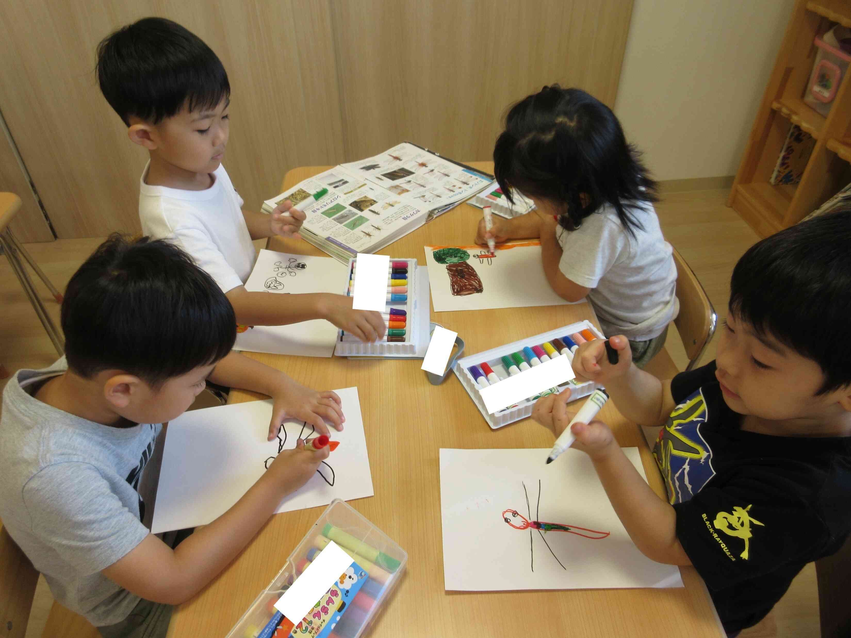 絵を描くことが上手なぱんだ組のお友だち♪